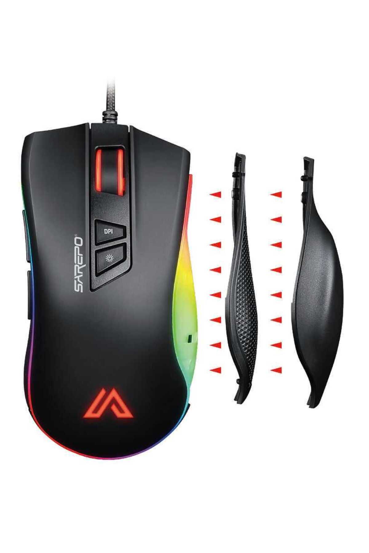 Canpay Keskin Nişancı Ateş Etme Tuşlu Gaming Mouse (11 Modlu RGB LED Işıklı,9 Çeşit Buton, Pixart Sensör)