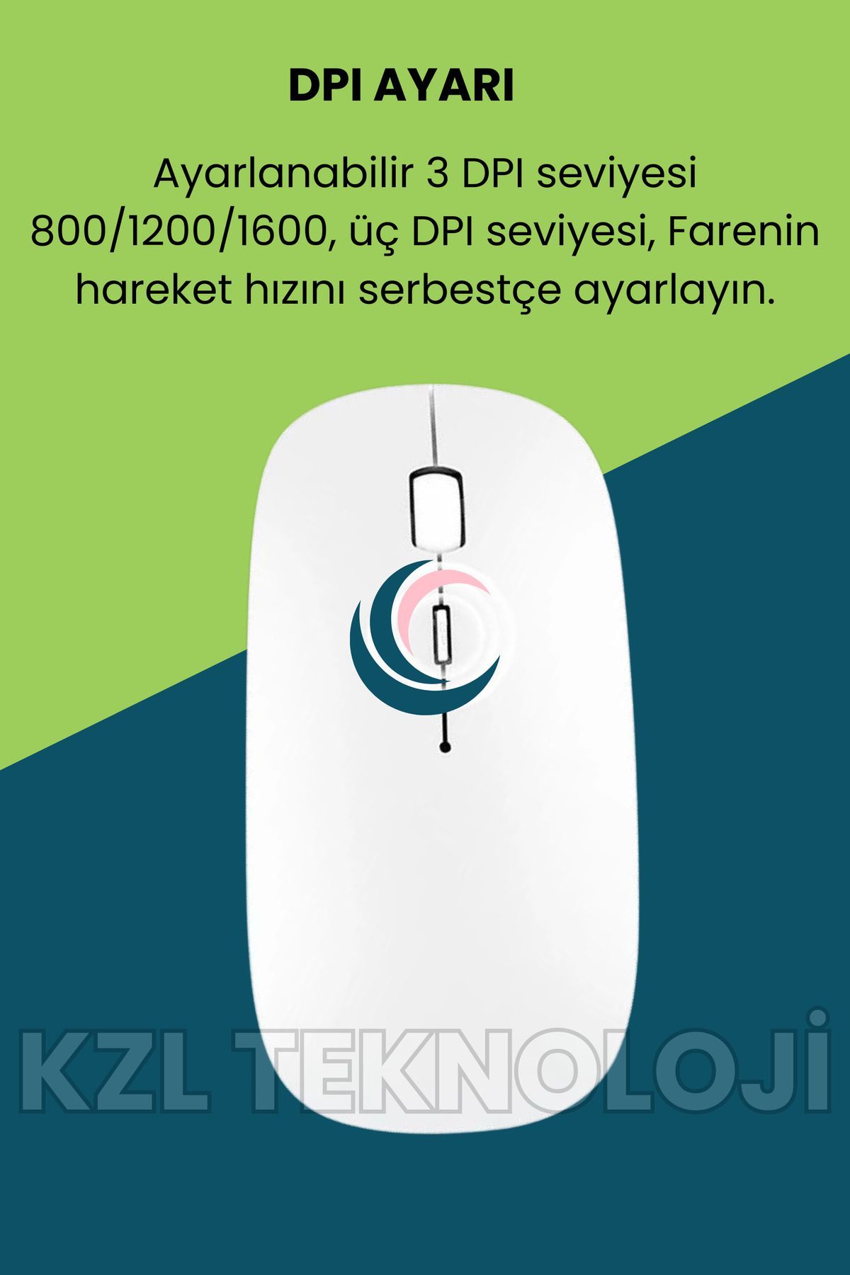 Lussoaksesuar Kingboss K-03 Mini Kablosuz Wireless Klavye Mouse Seti 2.4 Ghz Beyaz