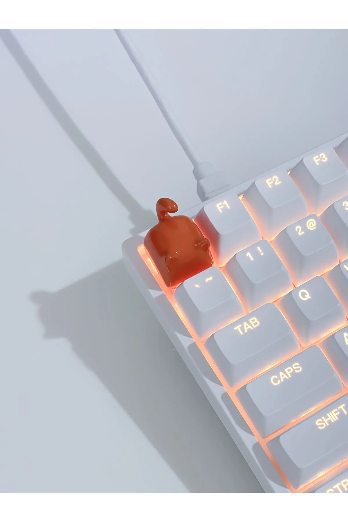 buffed Kitty Mekanik Klavye Tuşu Artisan Keycap Gamer Aksesuar buffed