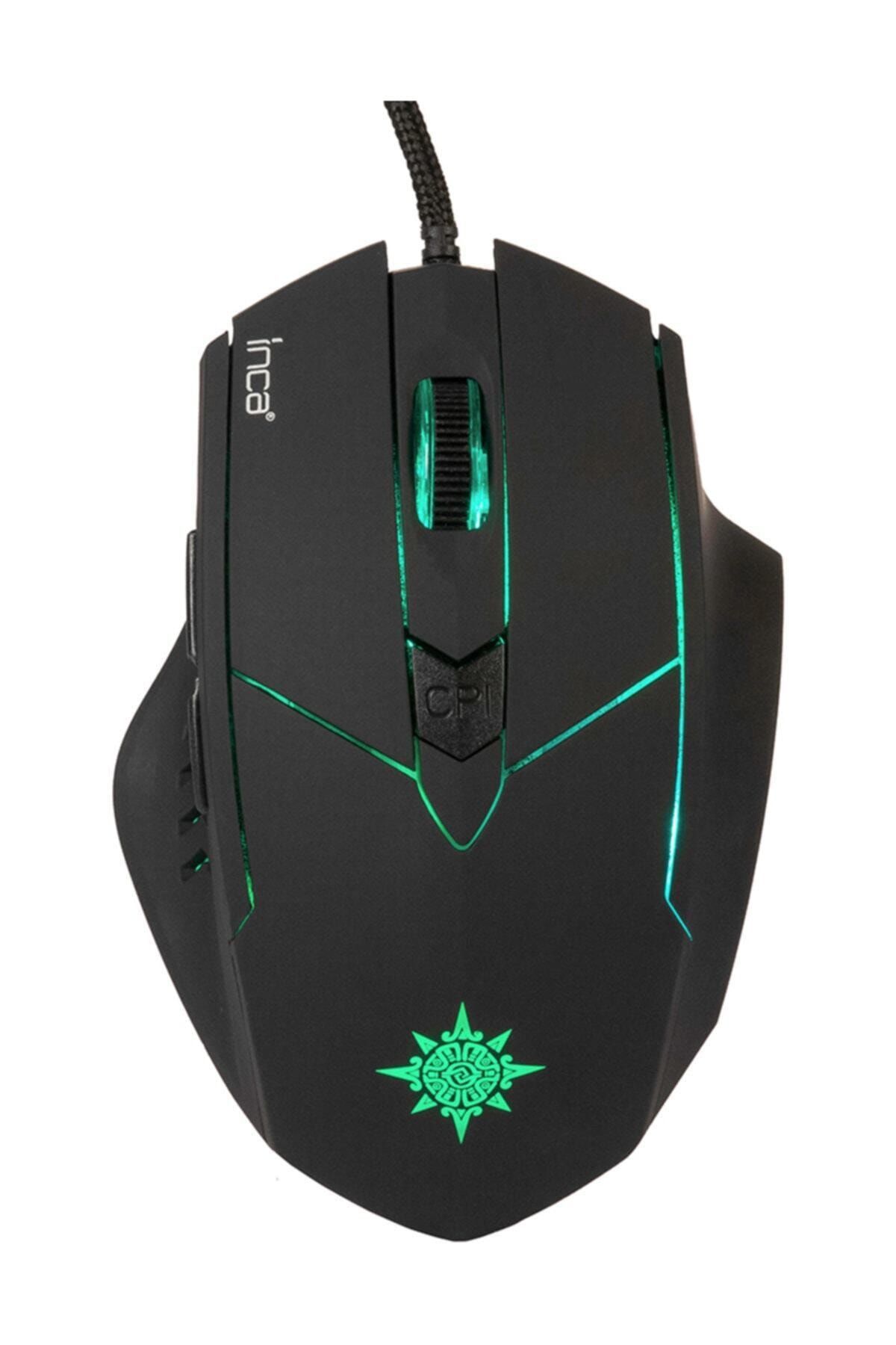 Inca Klavye Mouse Seti Kablolu Usb Gaming Oyuncu Rgb Set Ikg-310 Siyah