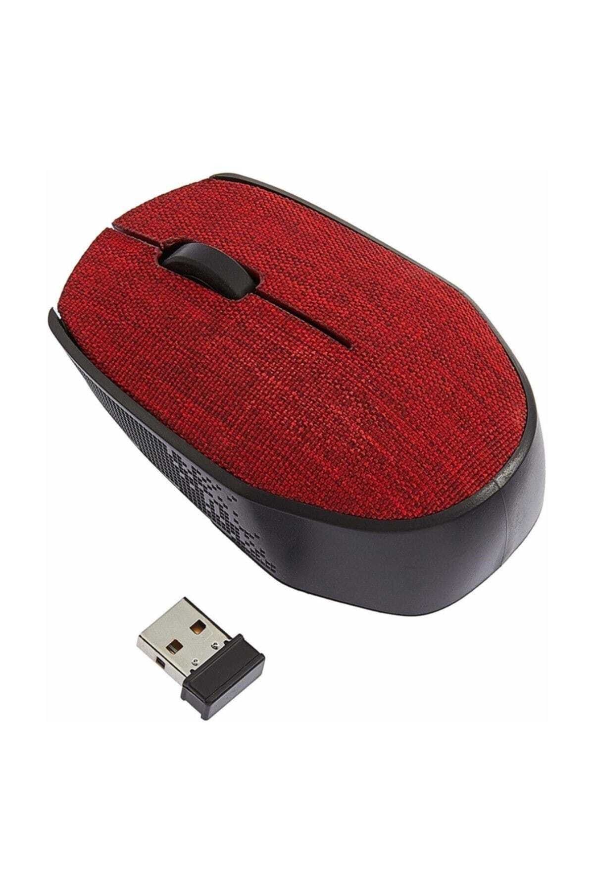 Everest KM-218 Usb 2.4Ghz Kırmızı Kumaş Kablosuz Mouse Modern Tasarım 431550