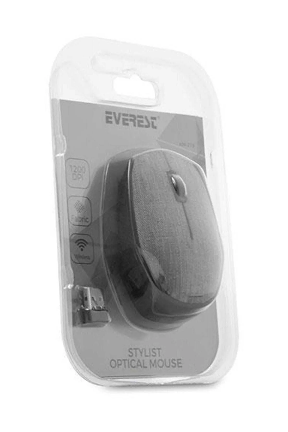 Everest Km-218 Usb Gri 2.4ghz Kumaş Yüzey Kablosuz Mouse