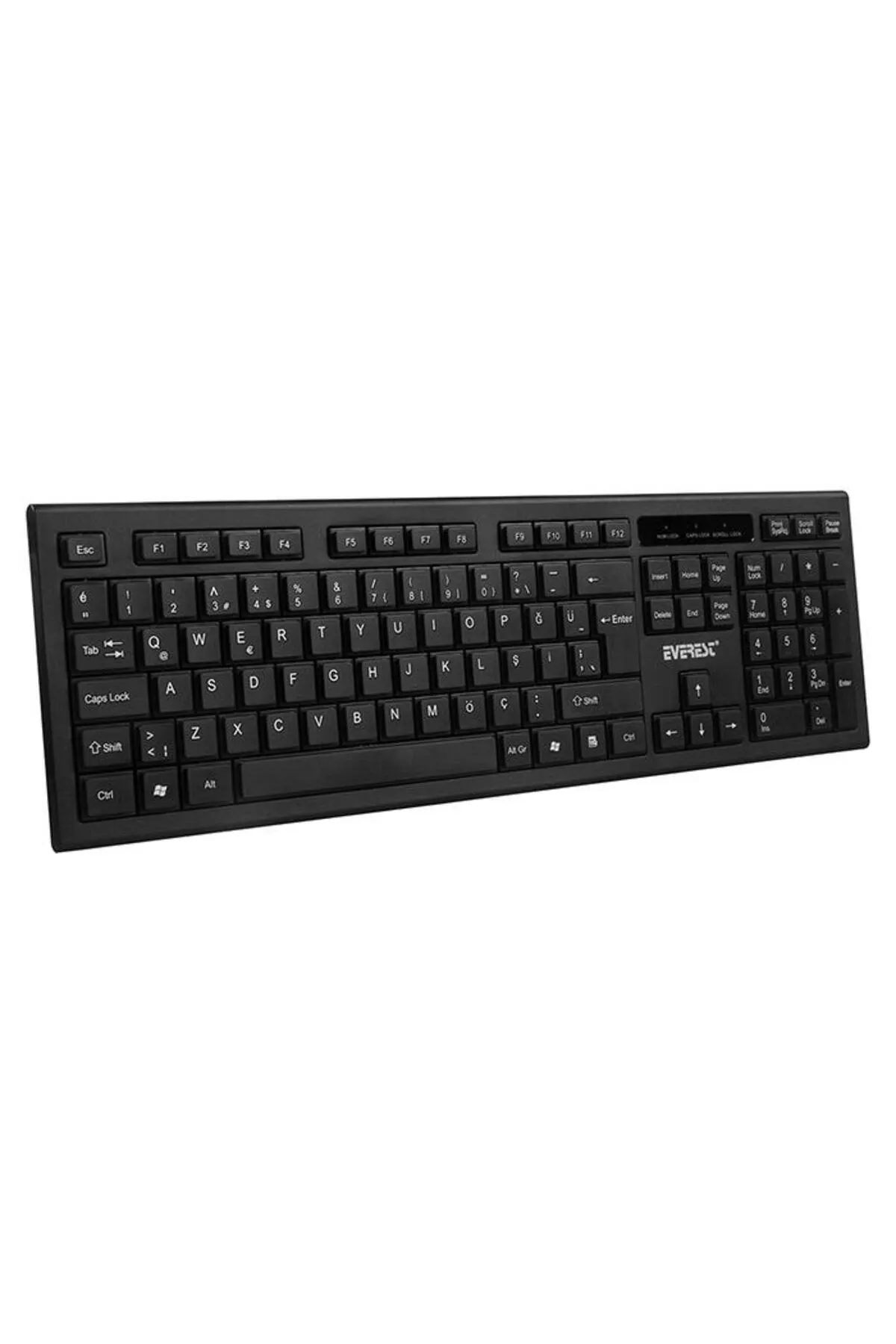 Everest Km-6121 Siyah Kablosuz Q Slim Klavye Mouse Set