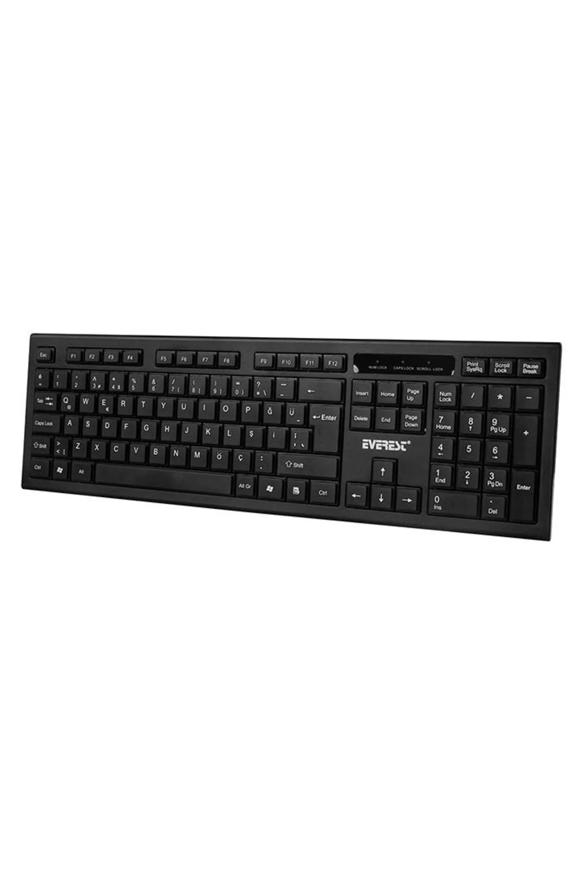 Everest Km-6121 Siyah Kablosuz Q Slim Klavye Mouse Set