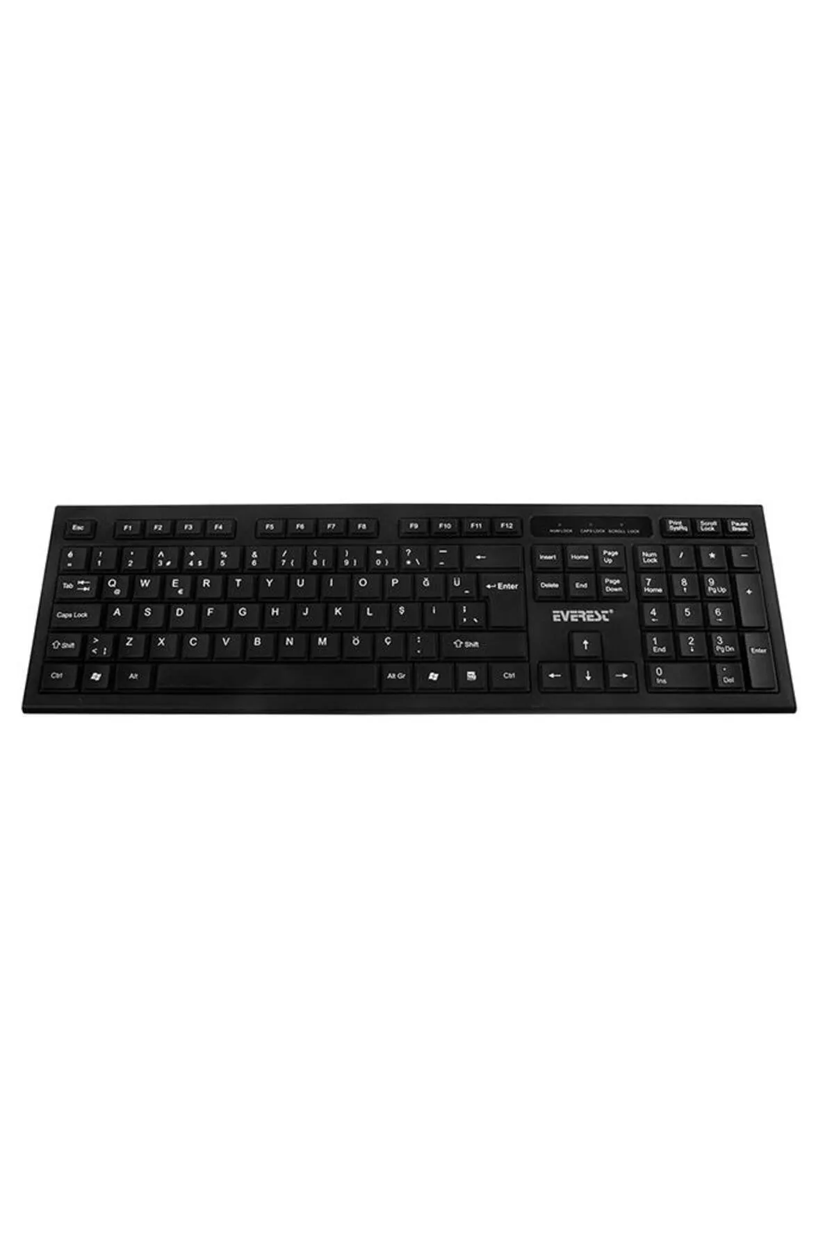 Everest Km-6121 Siyah Kablosuz Q Slim Klavye Mouse Set