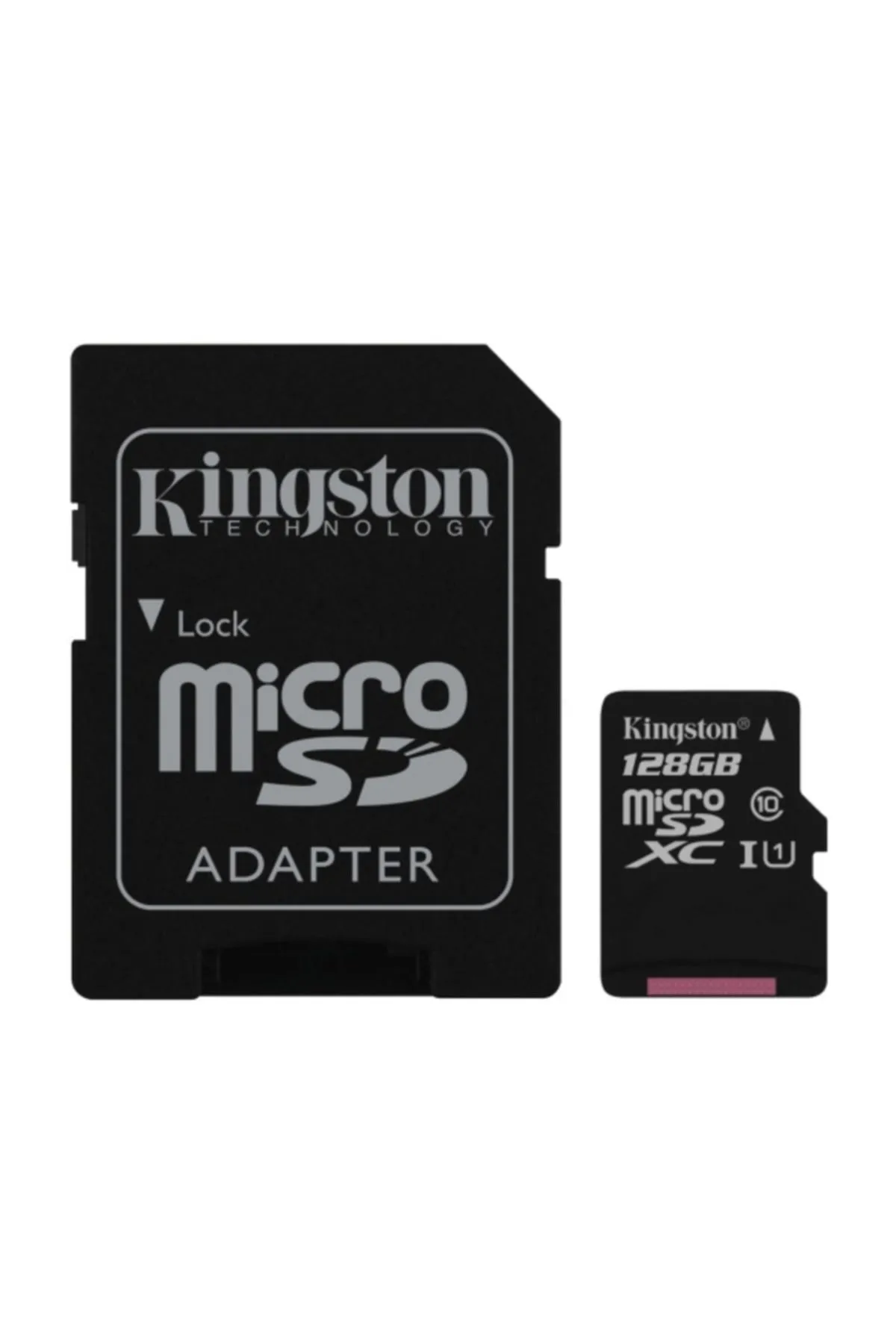 Kingstone Kıngston Sdcs/128gb Cl10 Microsd (sd Adaptörlü)