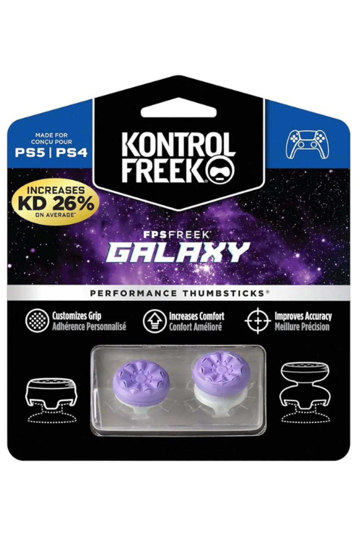 KONSOLTECH KONTROL FREEK GALAXY MOR - PS5/PS4 - JOYSTİCK