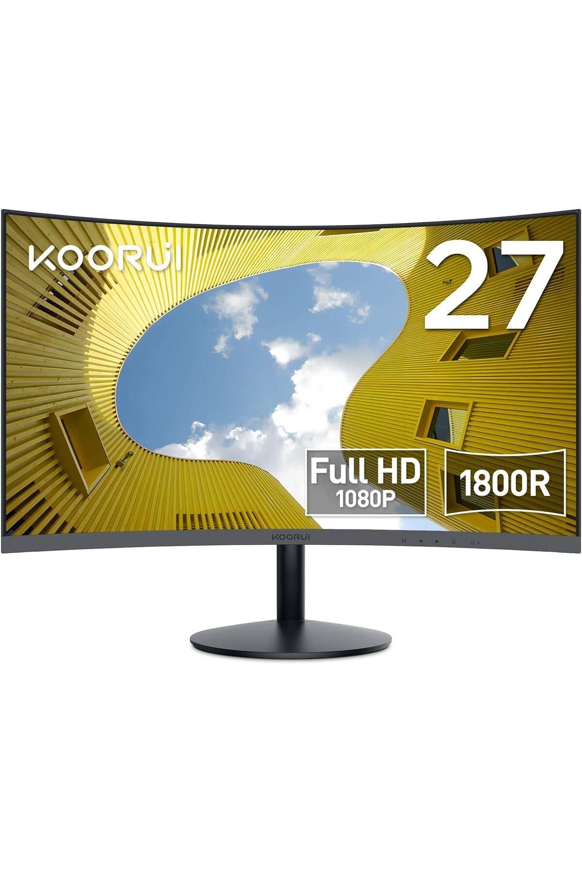 Hedef Market Koorui 27" 27N5CA Curved 75Hz Monitör Siyah 5ms