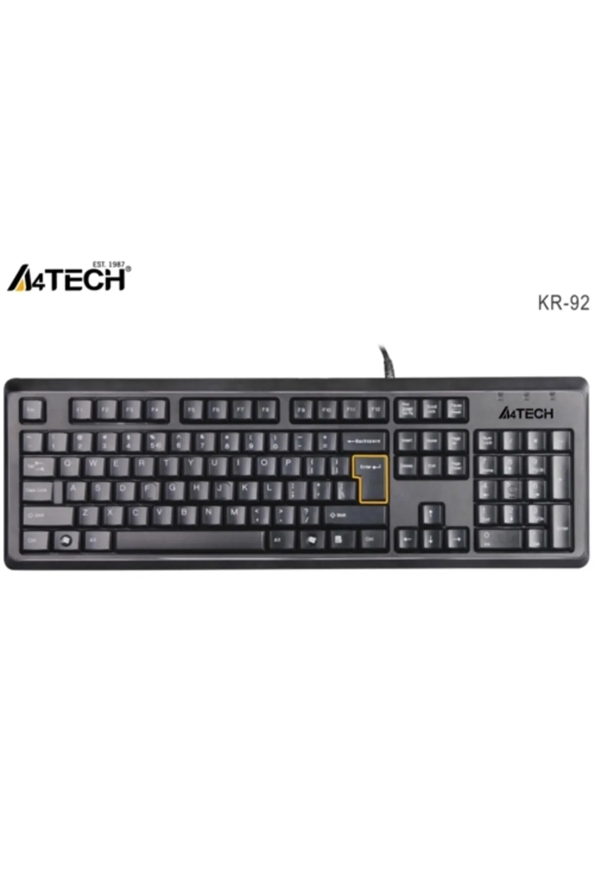 A4 Tech Kr-92 Q Usb Klavye Mm Siyah