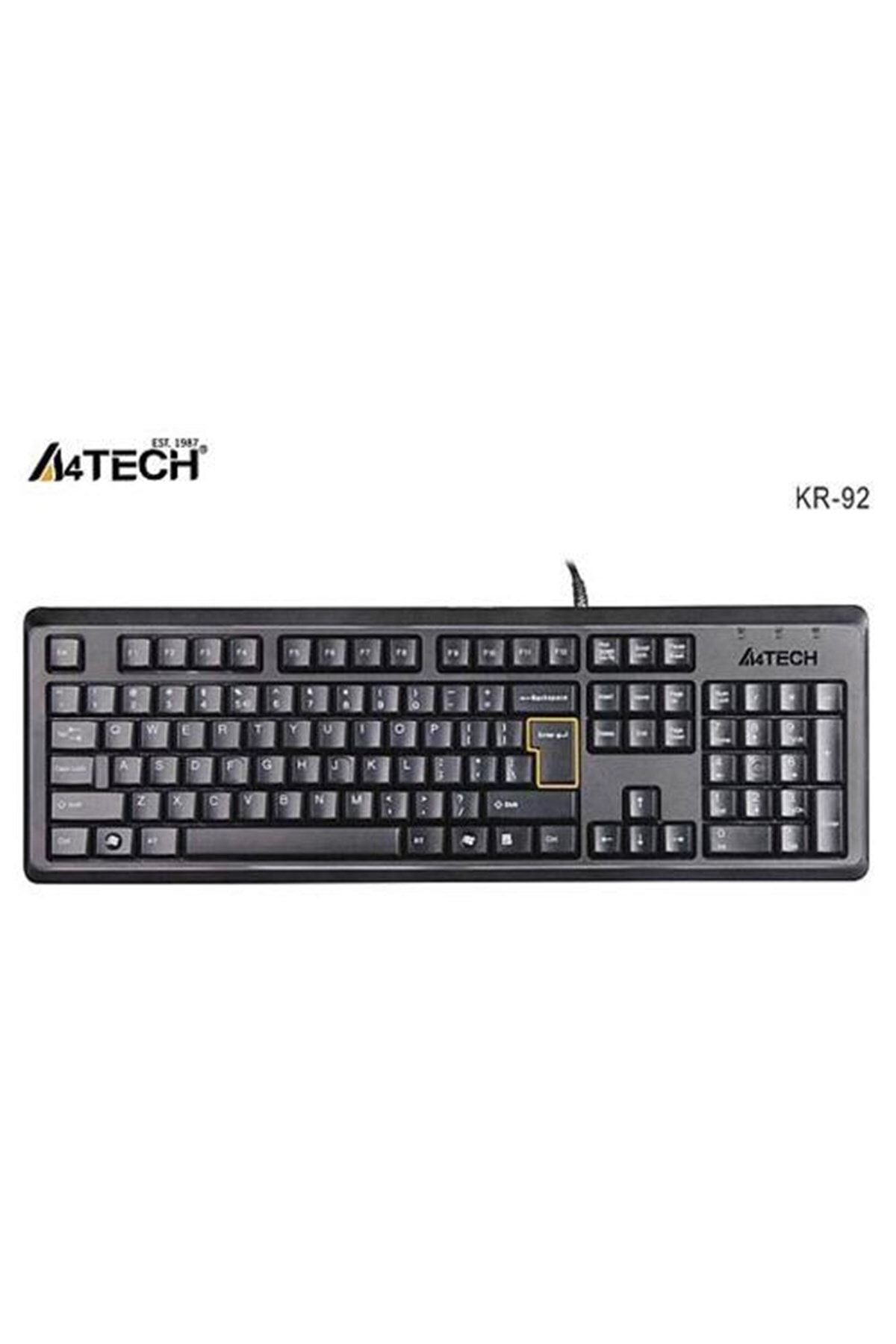 A4 Tech Kr-92 Q Usb Siyah Tr Standart