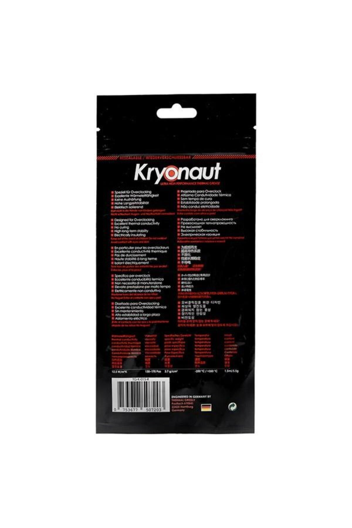 Thermal Grizzly Kryonaut Tg-k-015-r 5.5-gram Termal Macun 12.5w