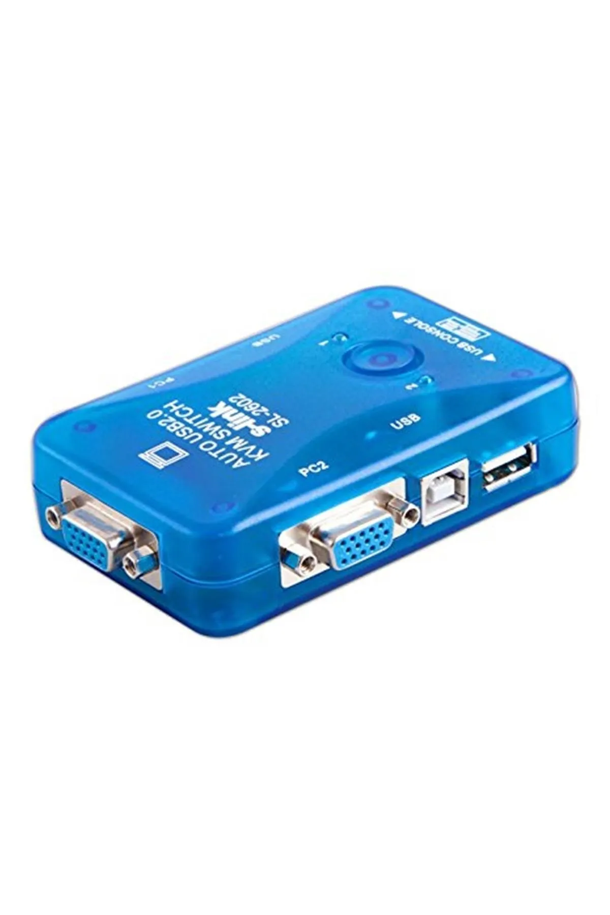 S-link Kwm Switch Usb Otomatik 2 Port Tak ve Çalıştır Switch  Sl-2602