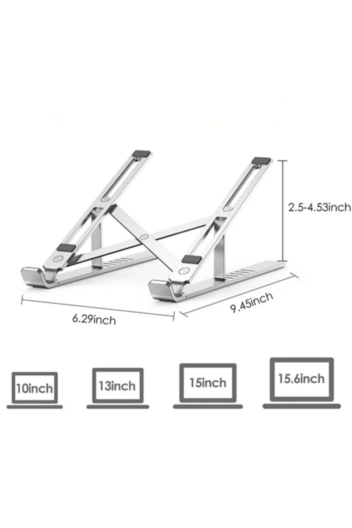 Genel Markalar Laptop Notebook Dizüstü Bilgisayar Standı Alüminyum Manyetik Katlanabilir Ayarlı Sogutucu Standı