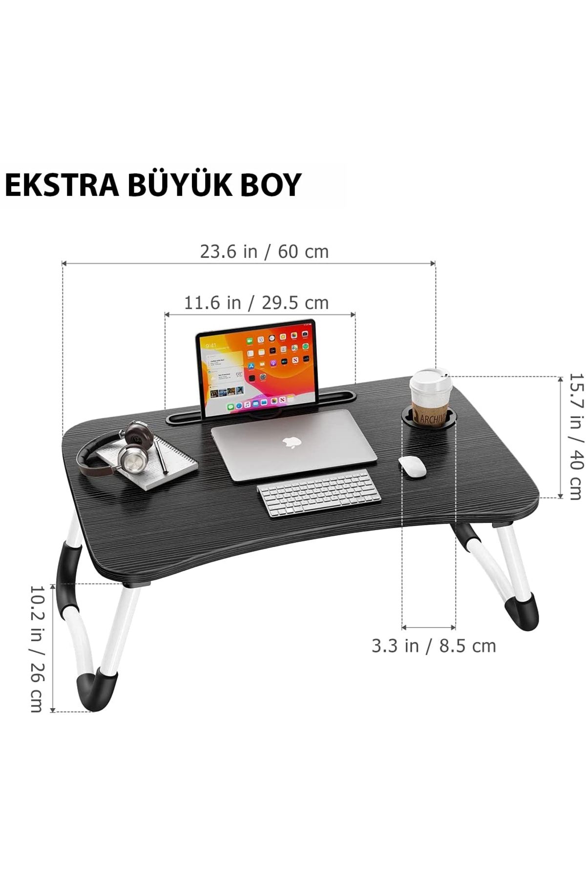 Miletus Laptop Standı Ders Çalışma Masası Çocuk Çalışma Sehpası Yatak Sehpası Ders Masası Ks