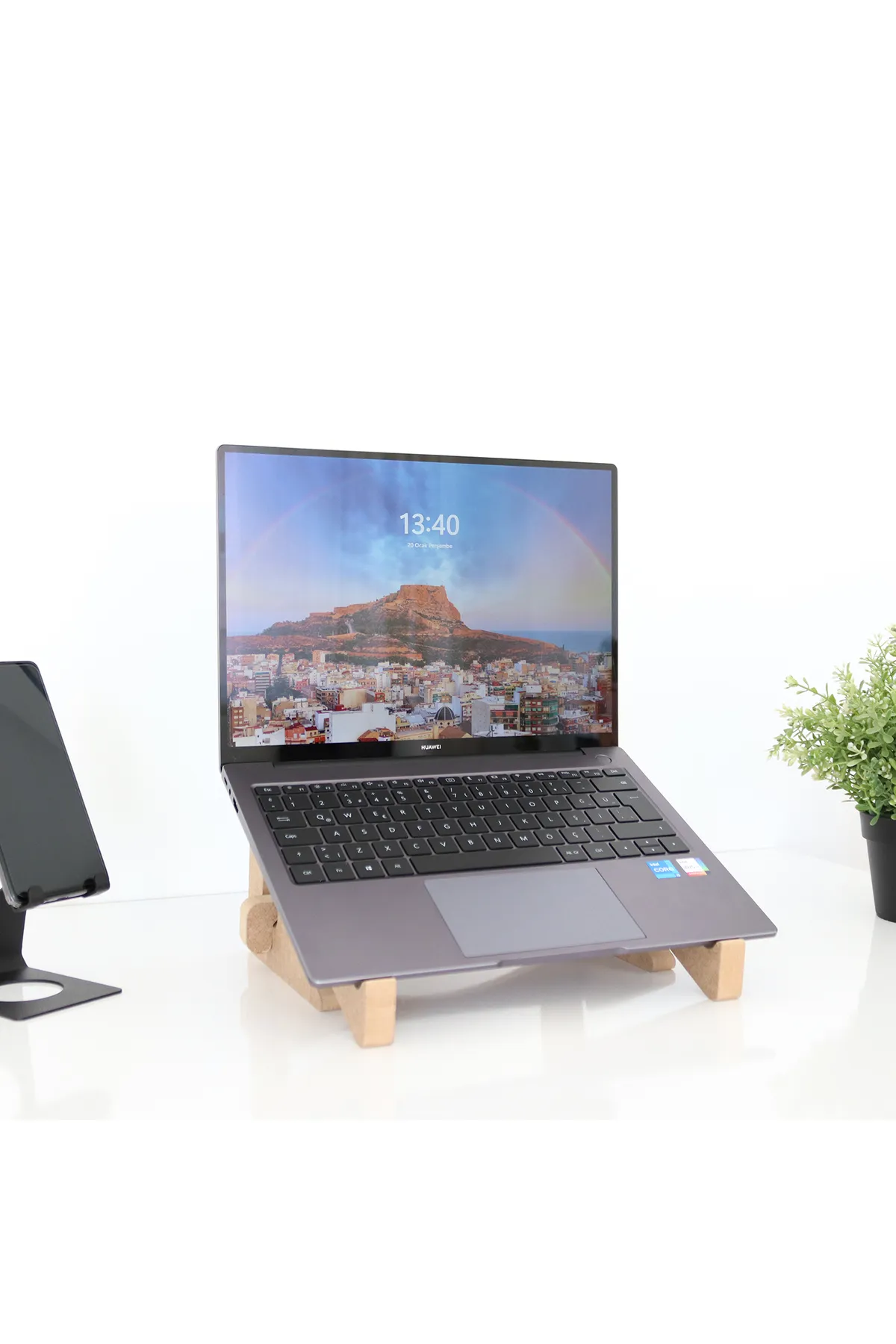 Hanwood Laptop Standı – Laptop Yükseltici – Notebook Standı – Ahşap – Wls6