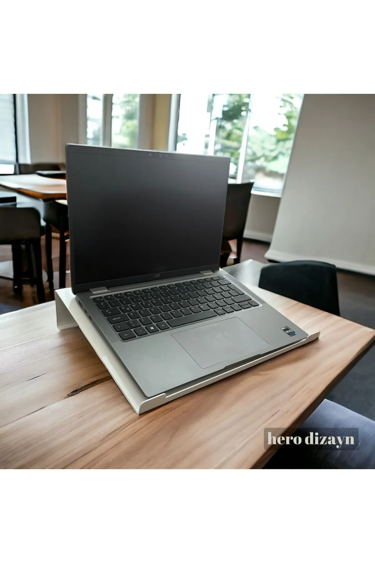 HERO DİZAYN Laptop Standı Notebook Altlığı Parlak Beyaz