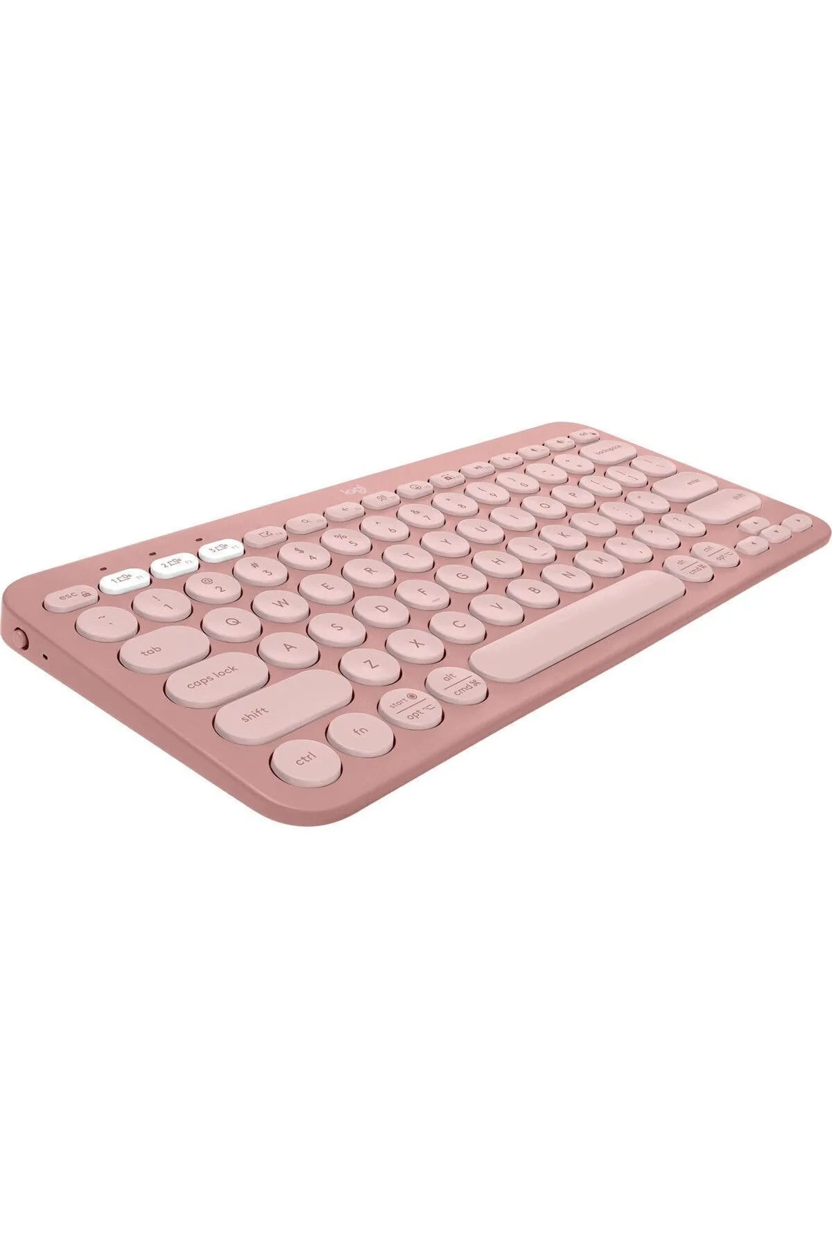 Logitech Larymary Pebble Keys 2 K380S Multi-Device Bluetooth Klavye - Pudra Pembe 920-011861