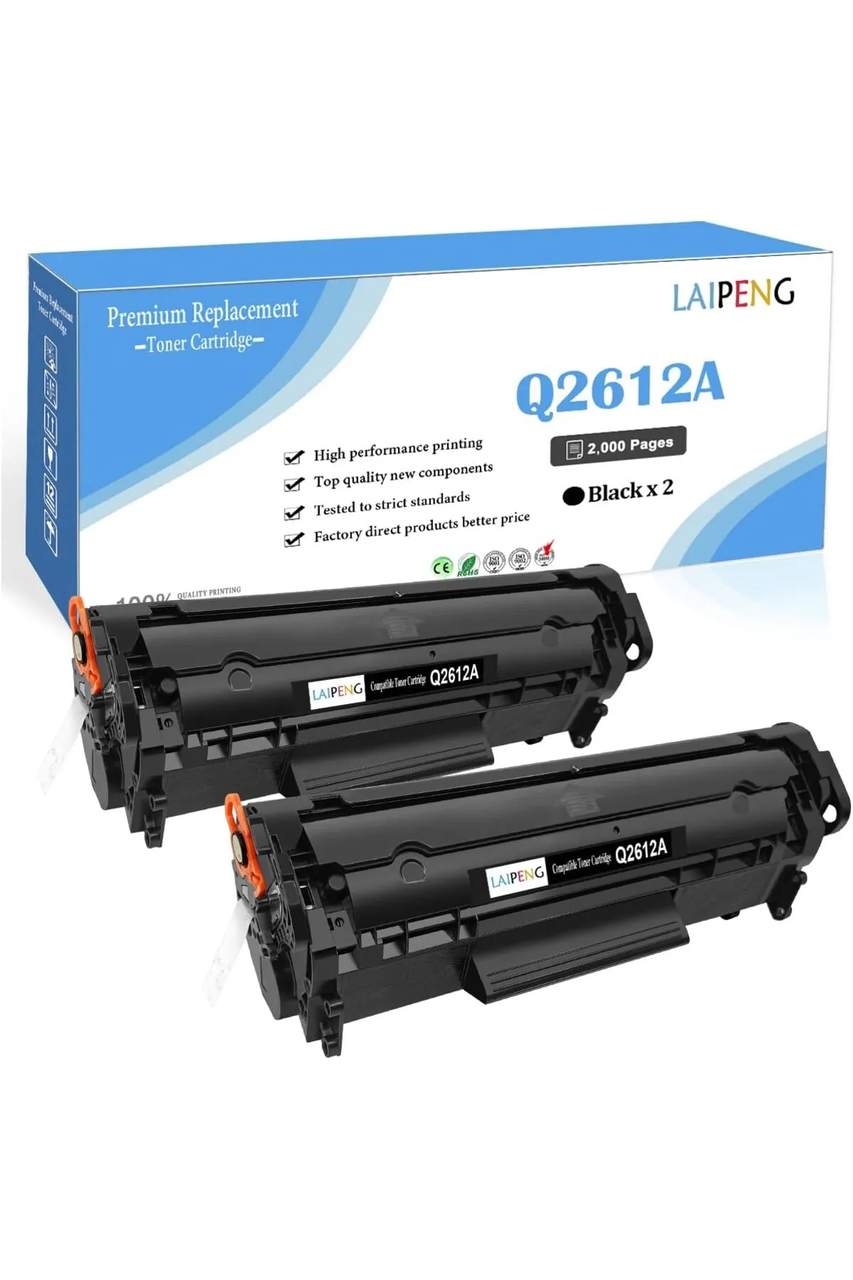 HP LaserJet 1010 1012 1015 1018 1020 1020 plus 1022 3015 3020 3030 3050 3052 3055 12A 2Lİ PAKET