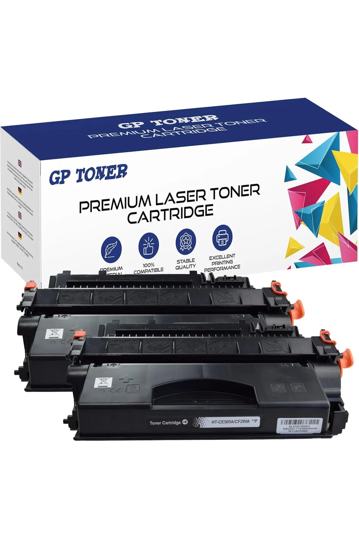 HP LaserJet P2030 Series  P2035, P2035N,  HP LaserJet P2050(2x Black Toner)CE505A/280A MUADİL