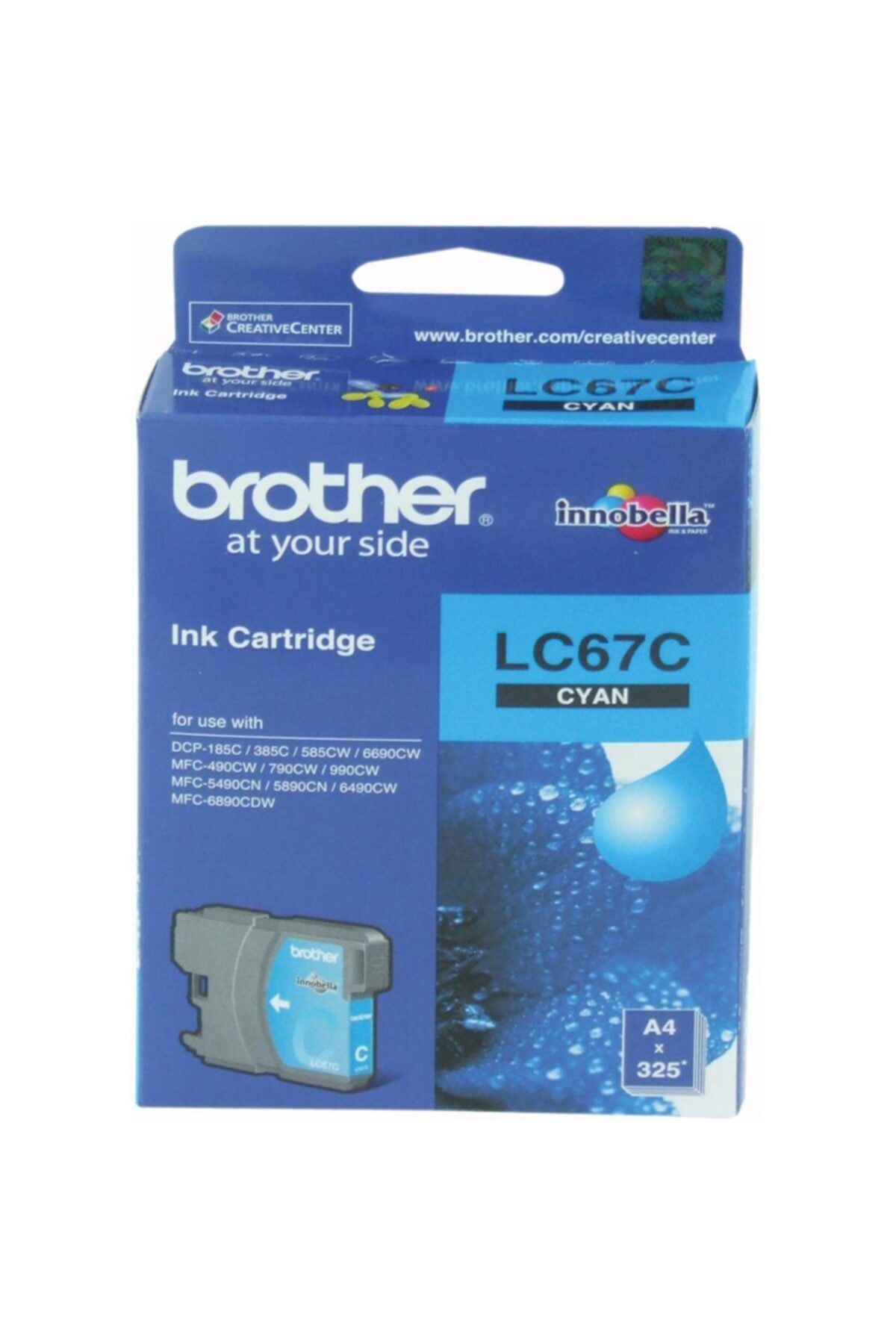 Brother Lc-67c Cyan Mavi 325 Sayfa Kartuş Dcp-185-385 Mfc-490-615-790-795-990-5490-5890-6490-6890