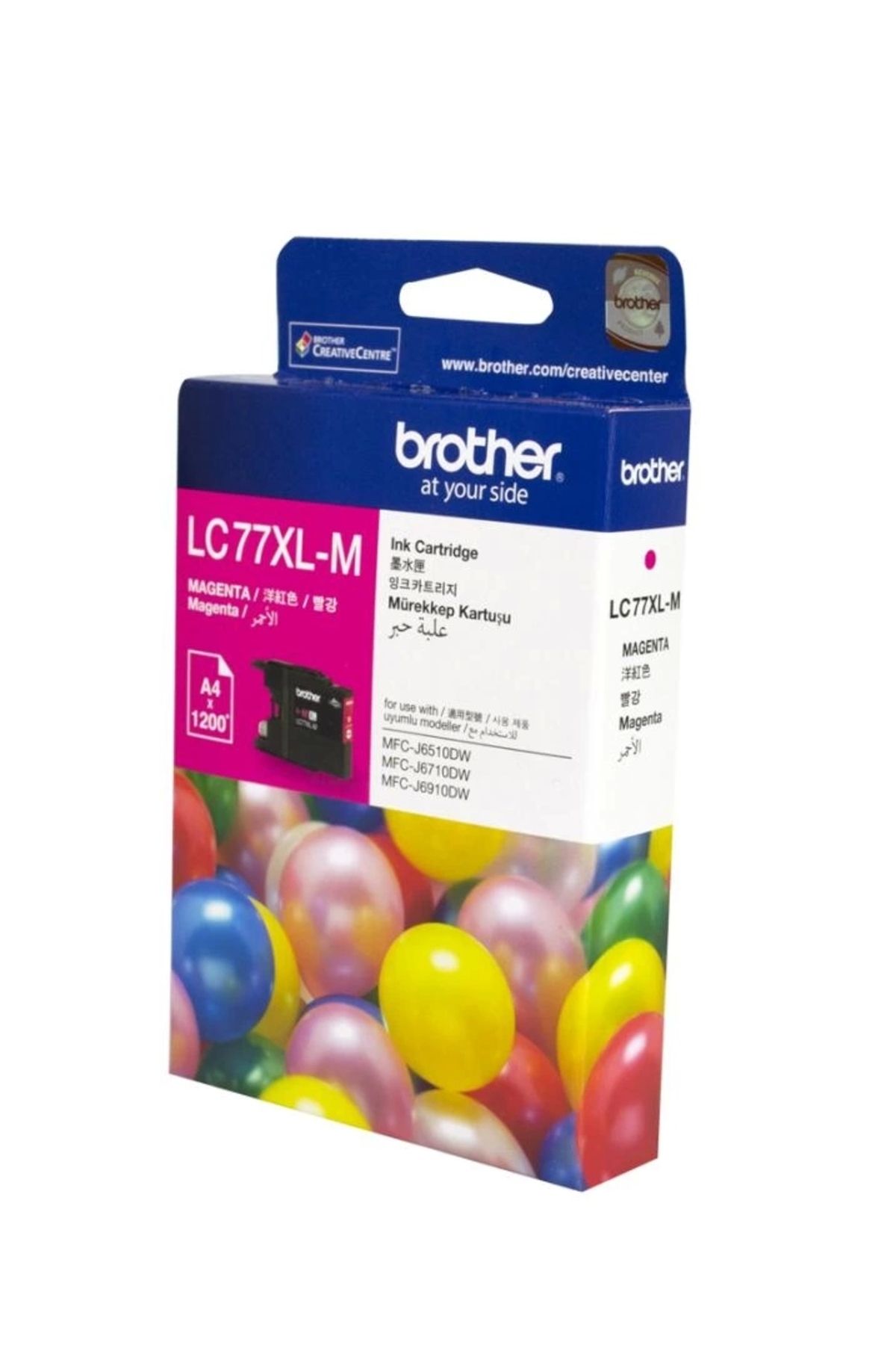 Brother Lc-77xlm Magenta Kırmızı 1.200 Sayfa Kartuş Mfc-6170-6510-6910 Mfj-j6710dw