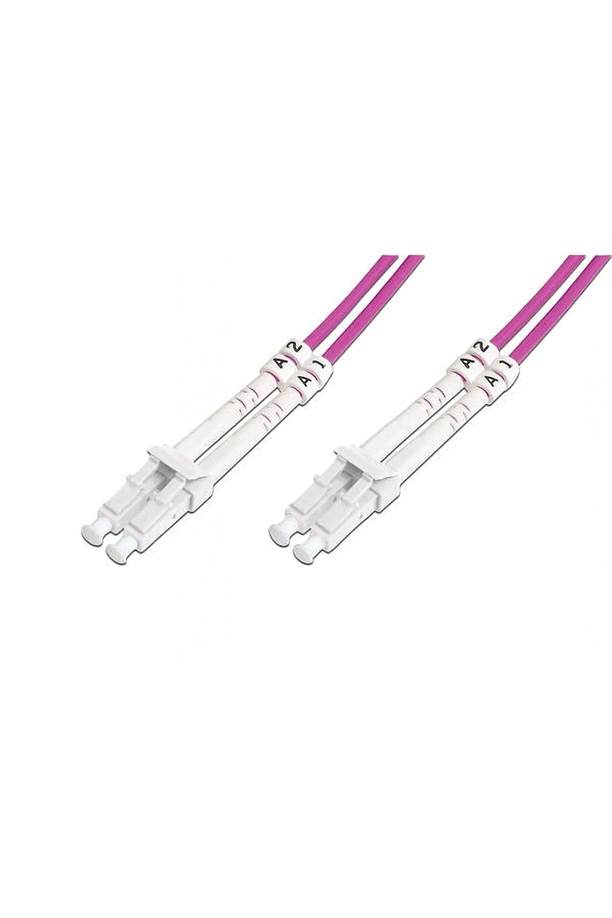 Beek Lc-lc Fiber Optic Patch Kablosu, Multimode Om4 50/125 Duplex, 3.0mm, Lszh, 8 Metre, Pembe Renk