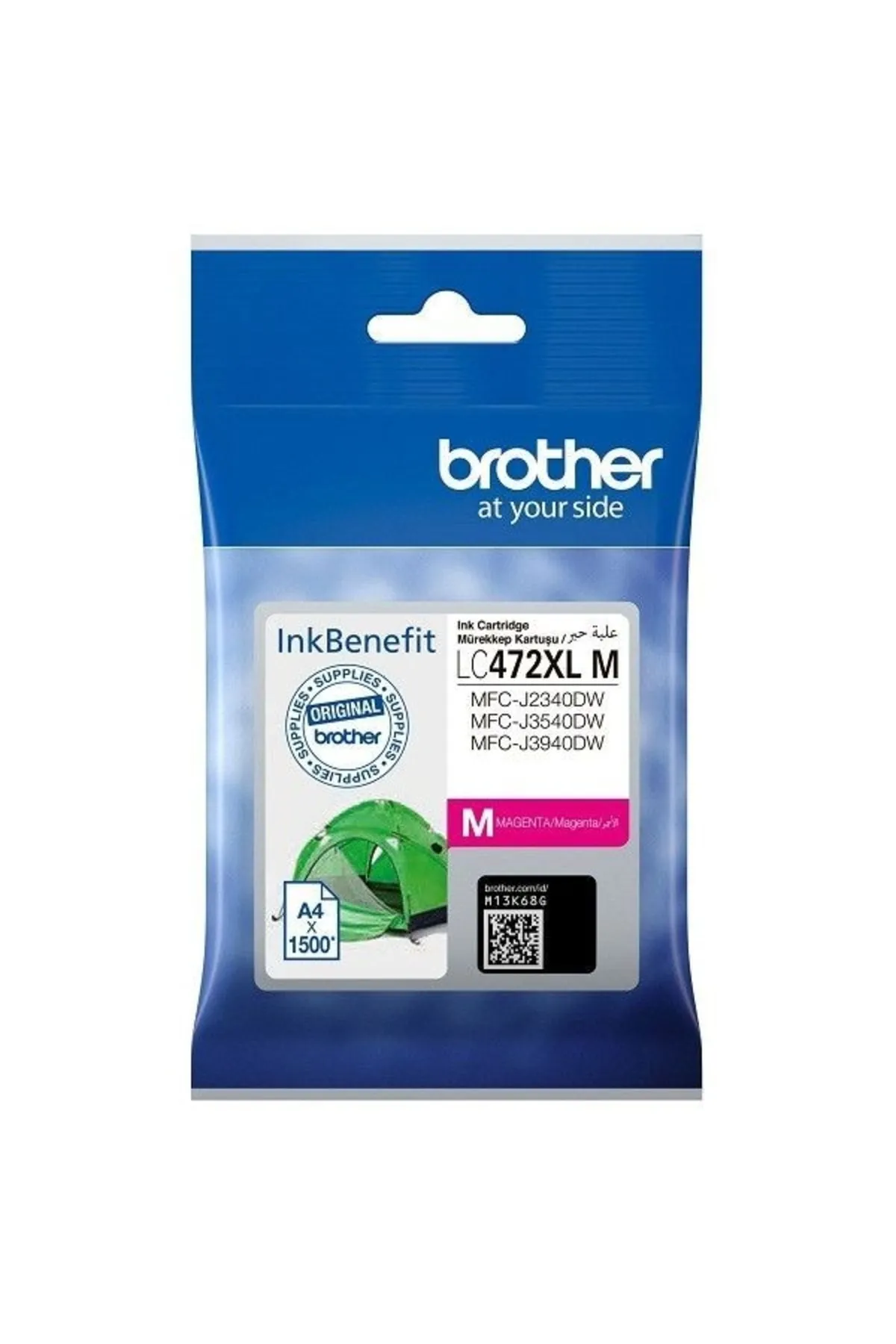 Brother Lc472xlm Magenta Kırmızı 1.500 Sayfa Kapasiteli Kartuş Mfc-j2340-j3540-j3940