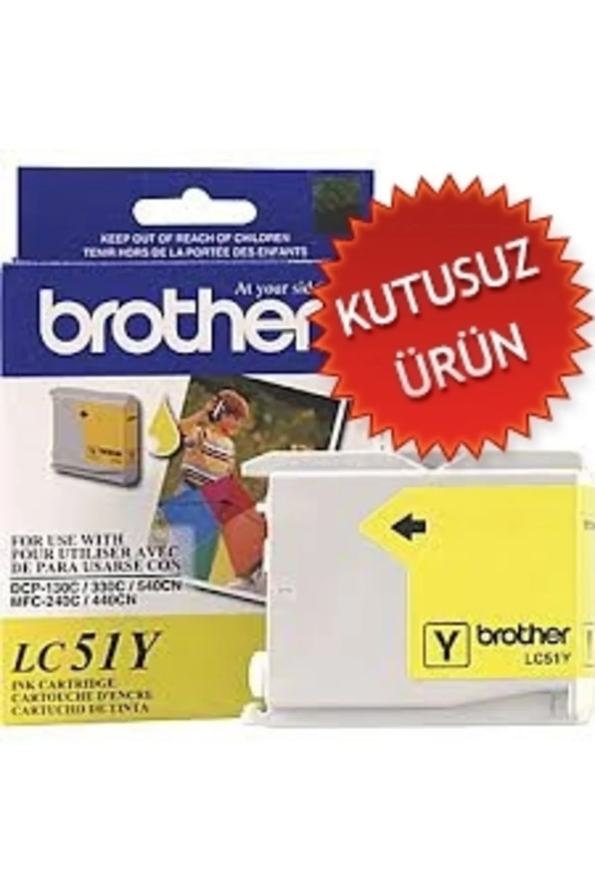 Brother Lc51y Sarı Orjinal Kartuş