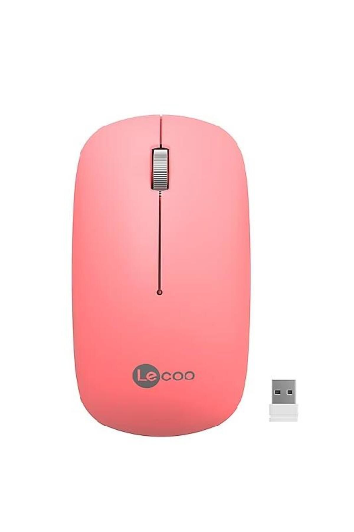 Muhtelif Lecoo Sessiz Kablosuz Mouse Pembe Ws214 3128