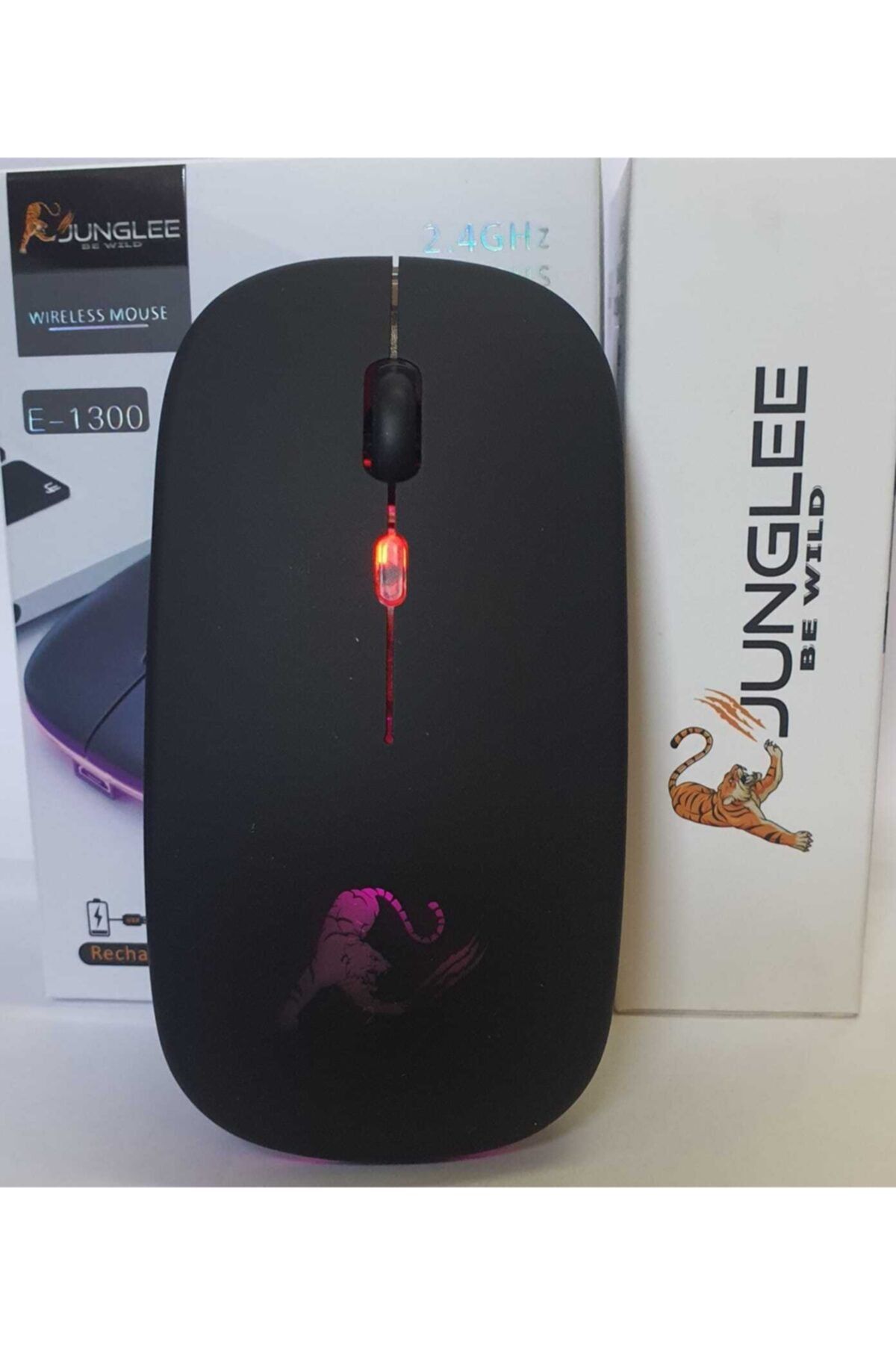 SIGHTZER Led Işıklı Rgb Şarjlı Kablosuz Mouse Sessiz 2.4 Ghz 1600dpi E-1300