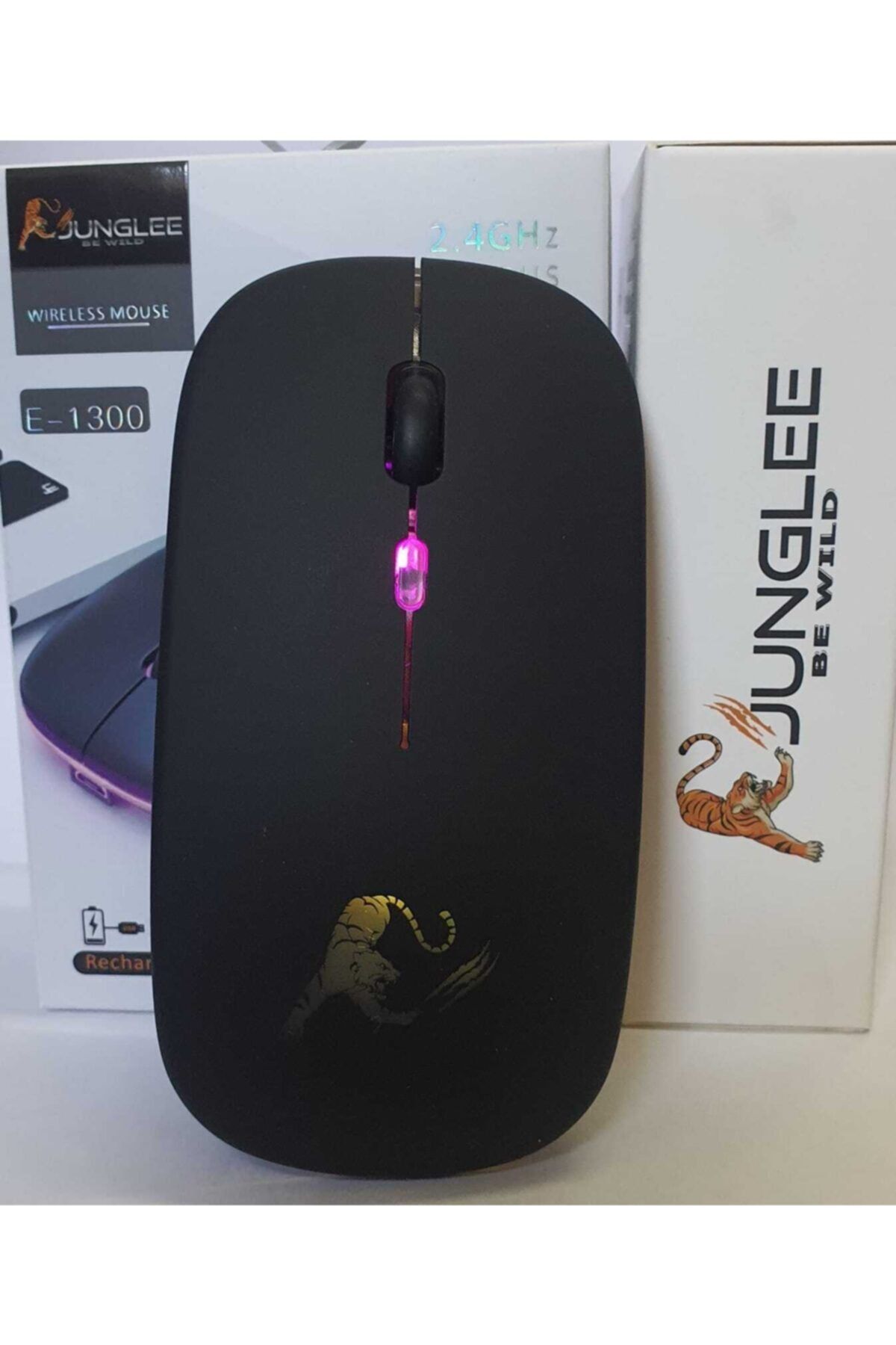 SIGHTZER Led Işıklı Rgb Şarjlı Kablosuz Mouse Sessiz 2.4 Ghz 1600dpi E-1300