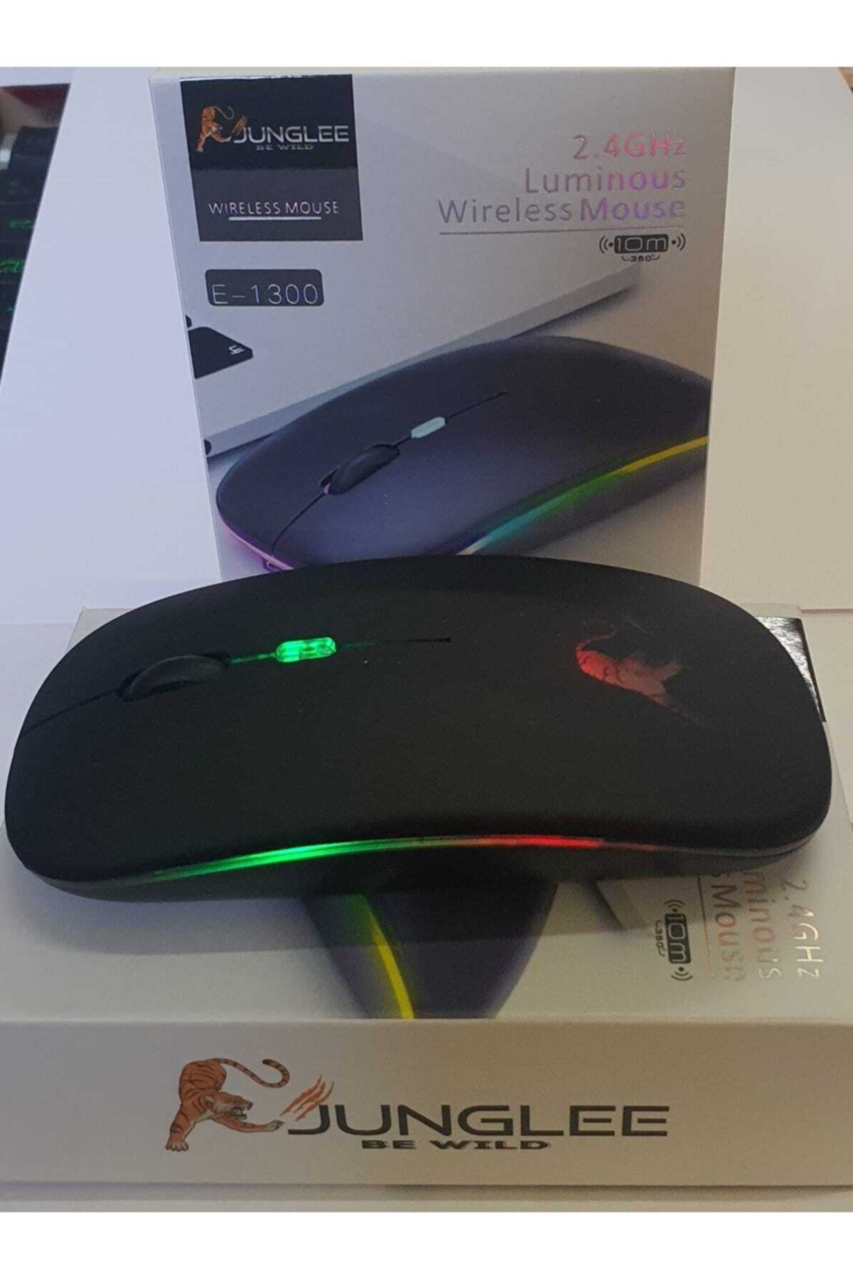 SIGHTZER Led Işıklı Rgb Şarjlı Kablosuz Mouse Sessiz 2.4 Ghz 1600dpi E-1300