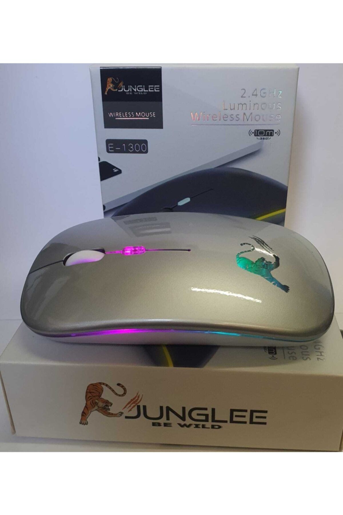 SIGHTZER Led Işıklı Rgb Şarjlı Kablosuz Mouse Sessiz 2.4 Ghz 1600dpi