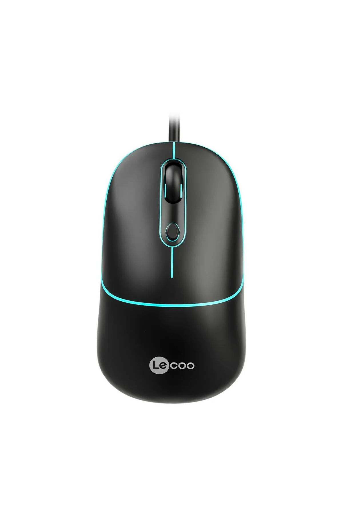 Lecoo Lenovo Ms110 Rgb Sessiz Tuşlu Kablolu Optik Mouse Siyah