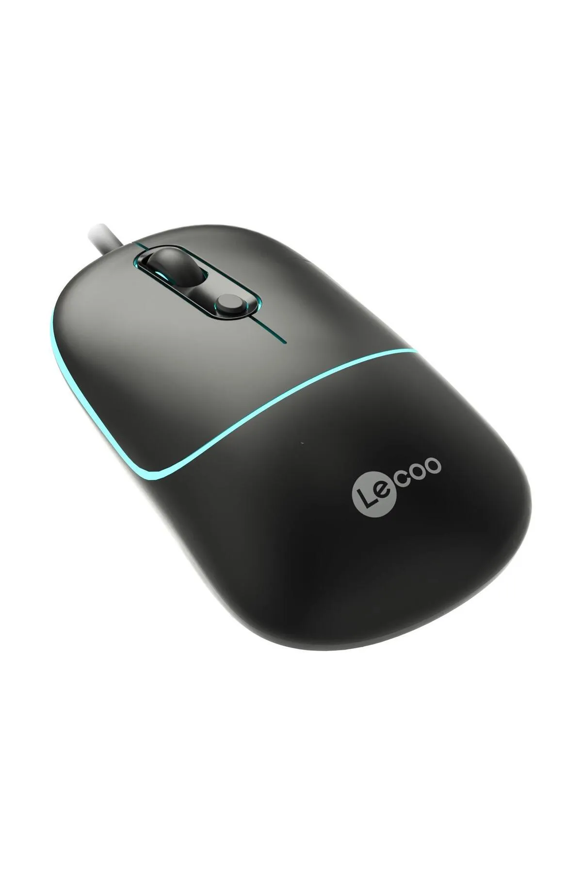 Lecoo Lenovo Ms110 Rgb Sessiz Tuşlu Kablolu Optik Mouse Siyah