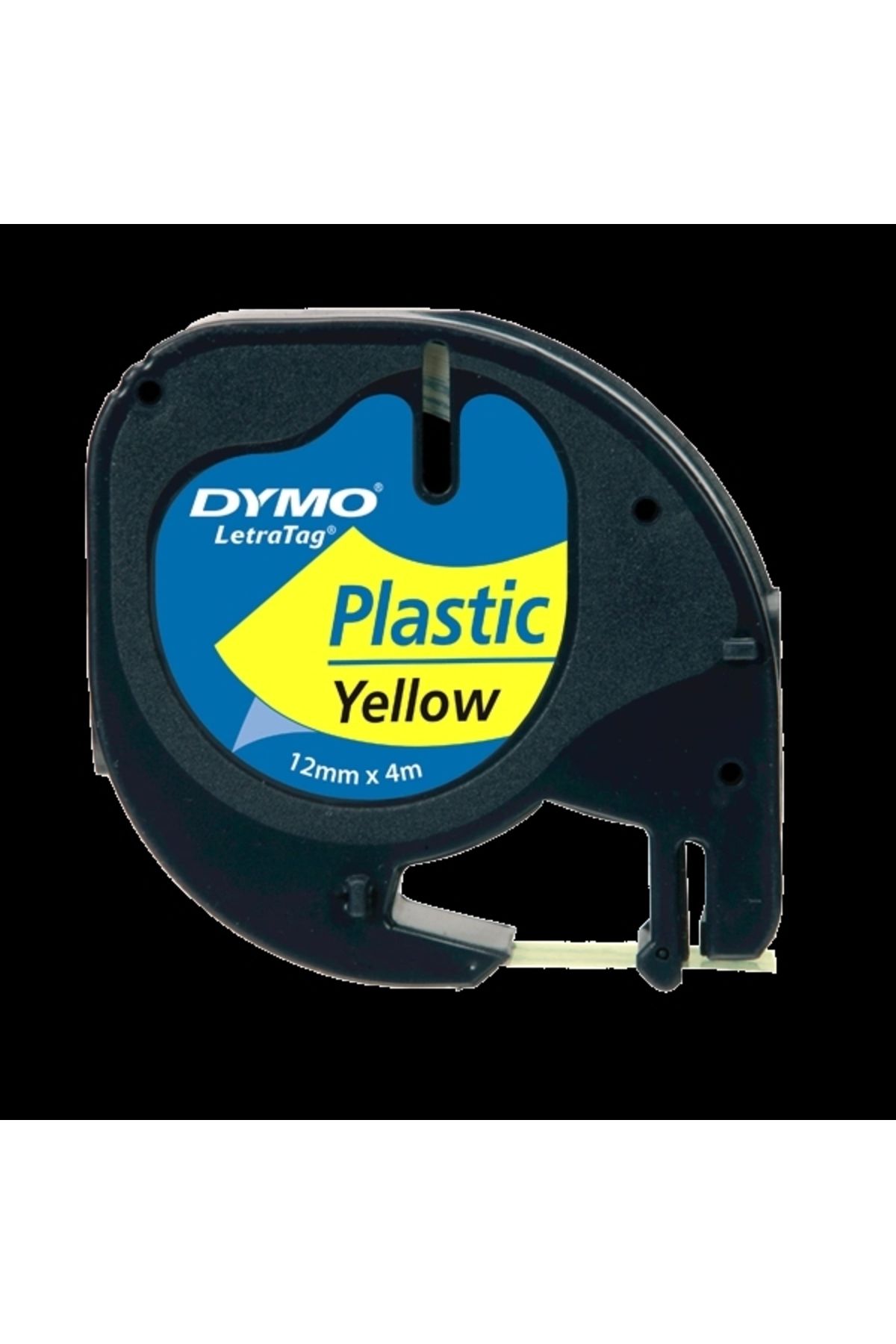 Dymo Letratag Şerit Plastik 12 Mmx4 Mt Sarı 91202