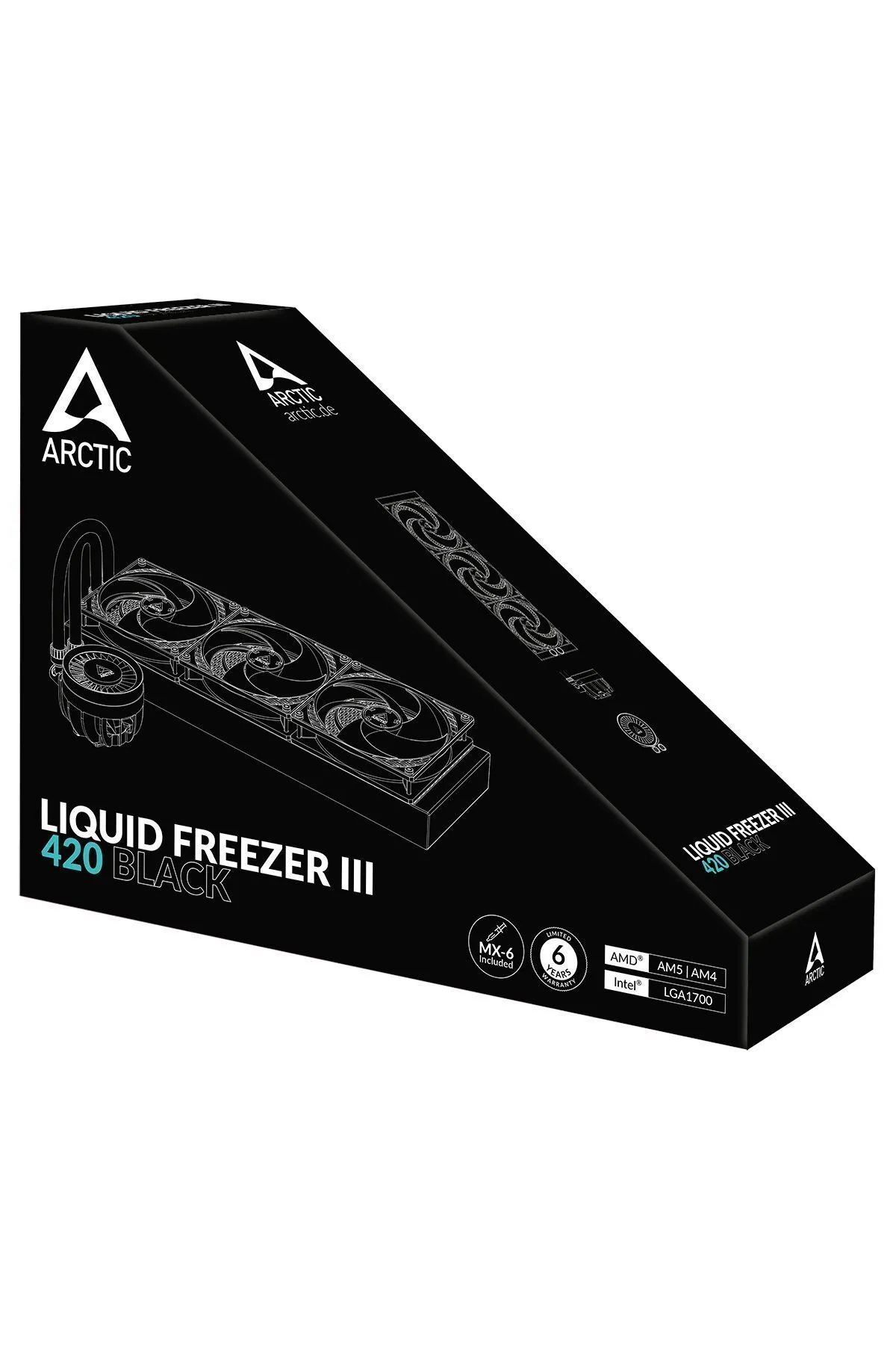 Arctic Liquid Freezer III - 420 Intel / AMD 420mm Radyatörlü, 3x14cm P14 PWM Fanlı, Sıvı İşlemci Soğ