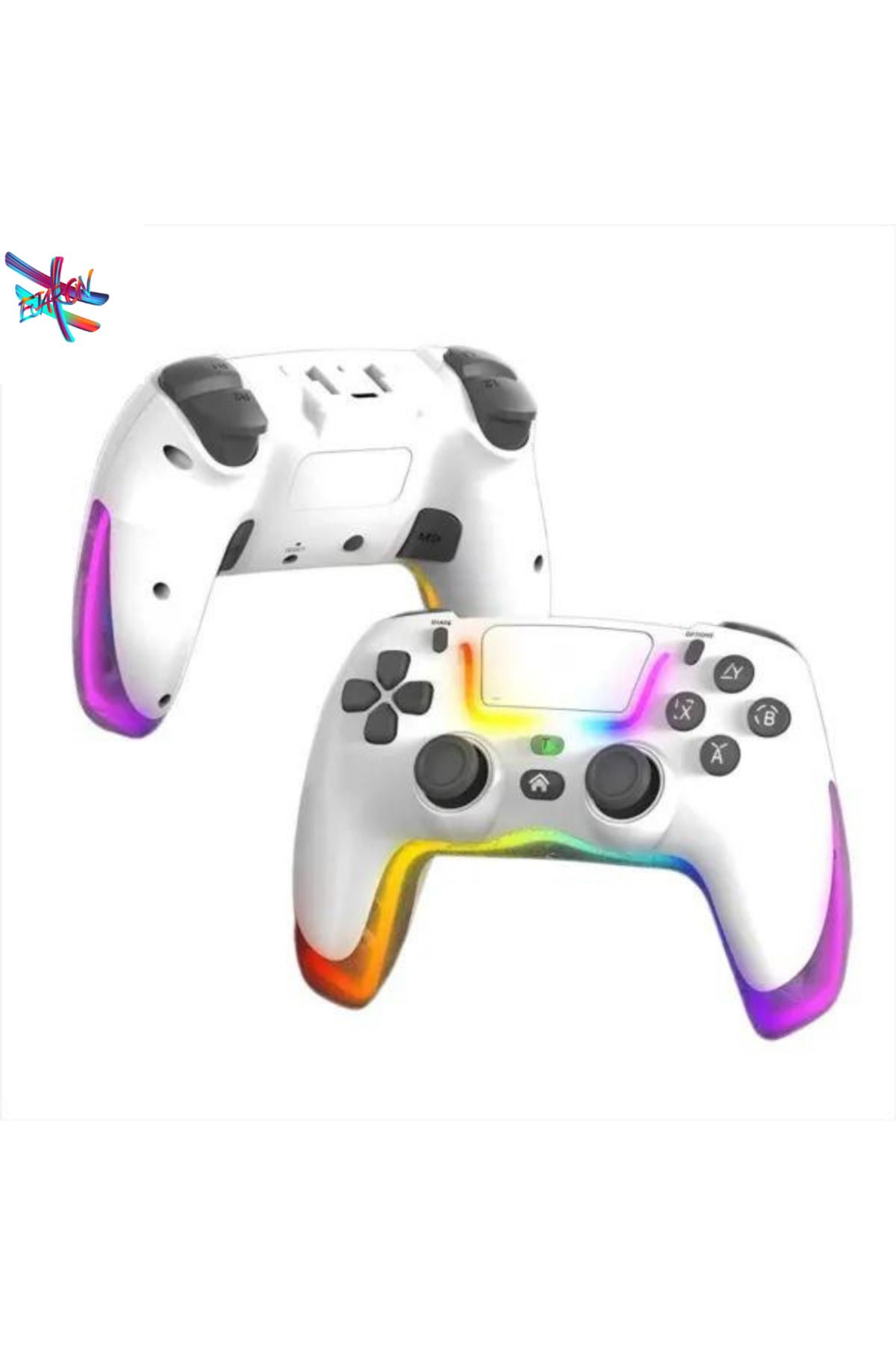 HEJARON LOBO PS4 Kol Kablosuz Gamepad Oyuncu Kol Çift Titreşim Eksenli RGB Mod/PS4 Switch PC Androd İphone