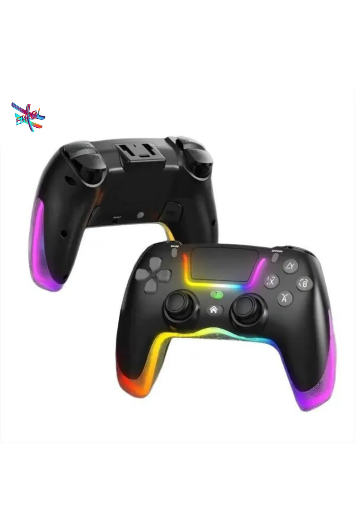 HEJARON LOBO PS4 Kol Kablosuz Gamepad Oyuncu Kol /Çift Titreşim Eksenli RGB Mod/PS4/Switch/PC/Androd/İphone