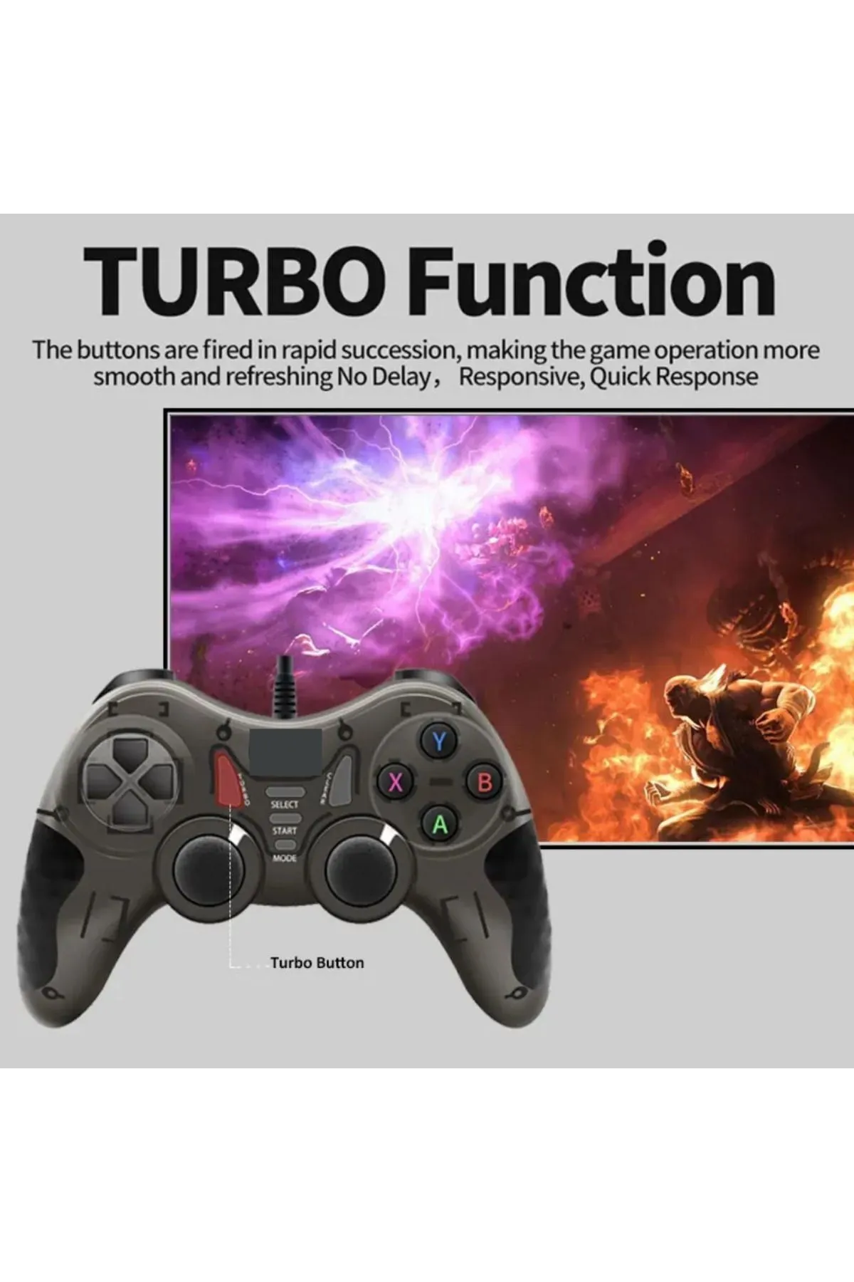 HEJARON LOBO Usb Joystick Gamepad Oyun Kolu Pc Bilgisayar Laptop Uyumlu