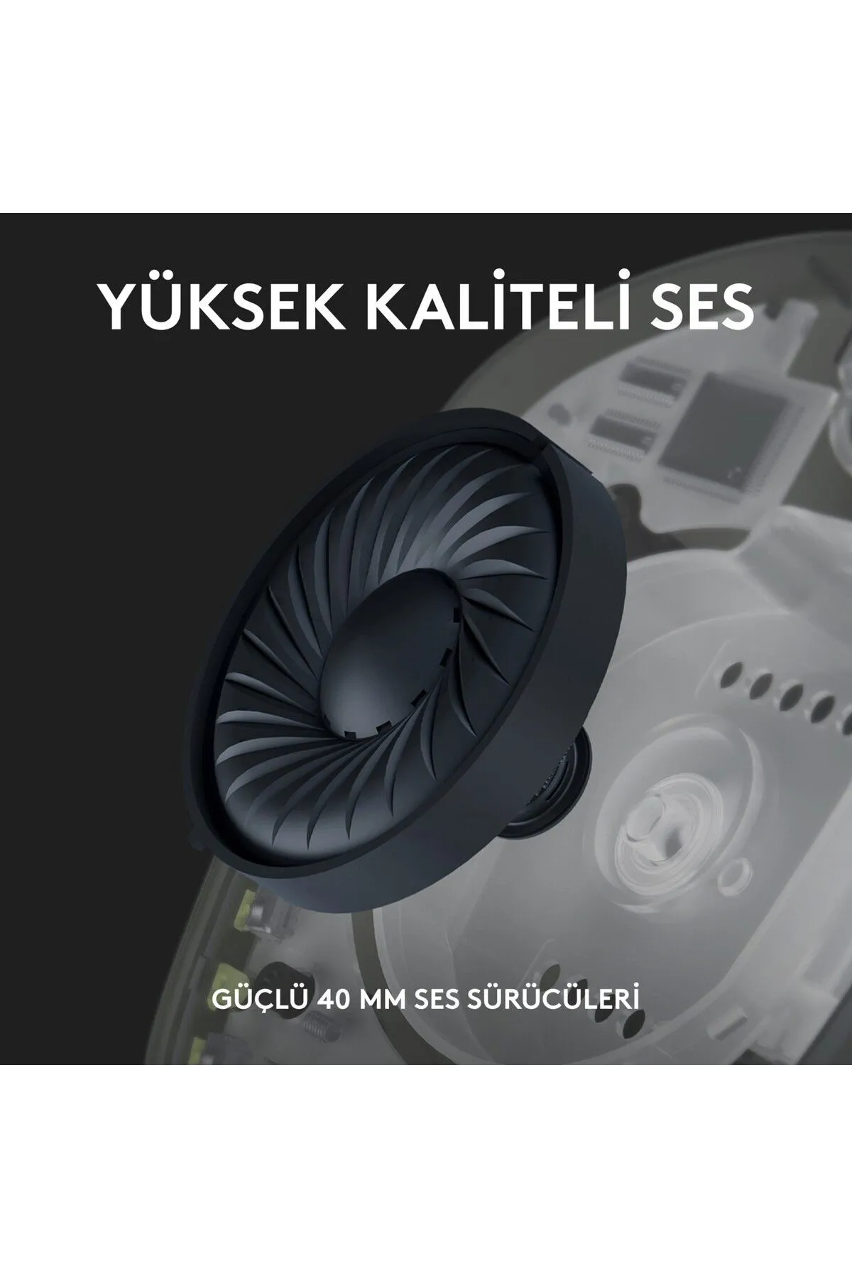 sommeow Logitech G G435 Lıghtspeed Kablosuz Oyuncu Kulaklığı - Siyah