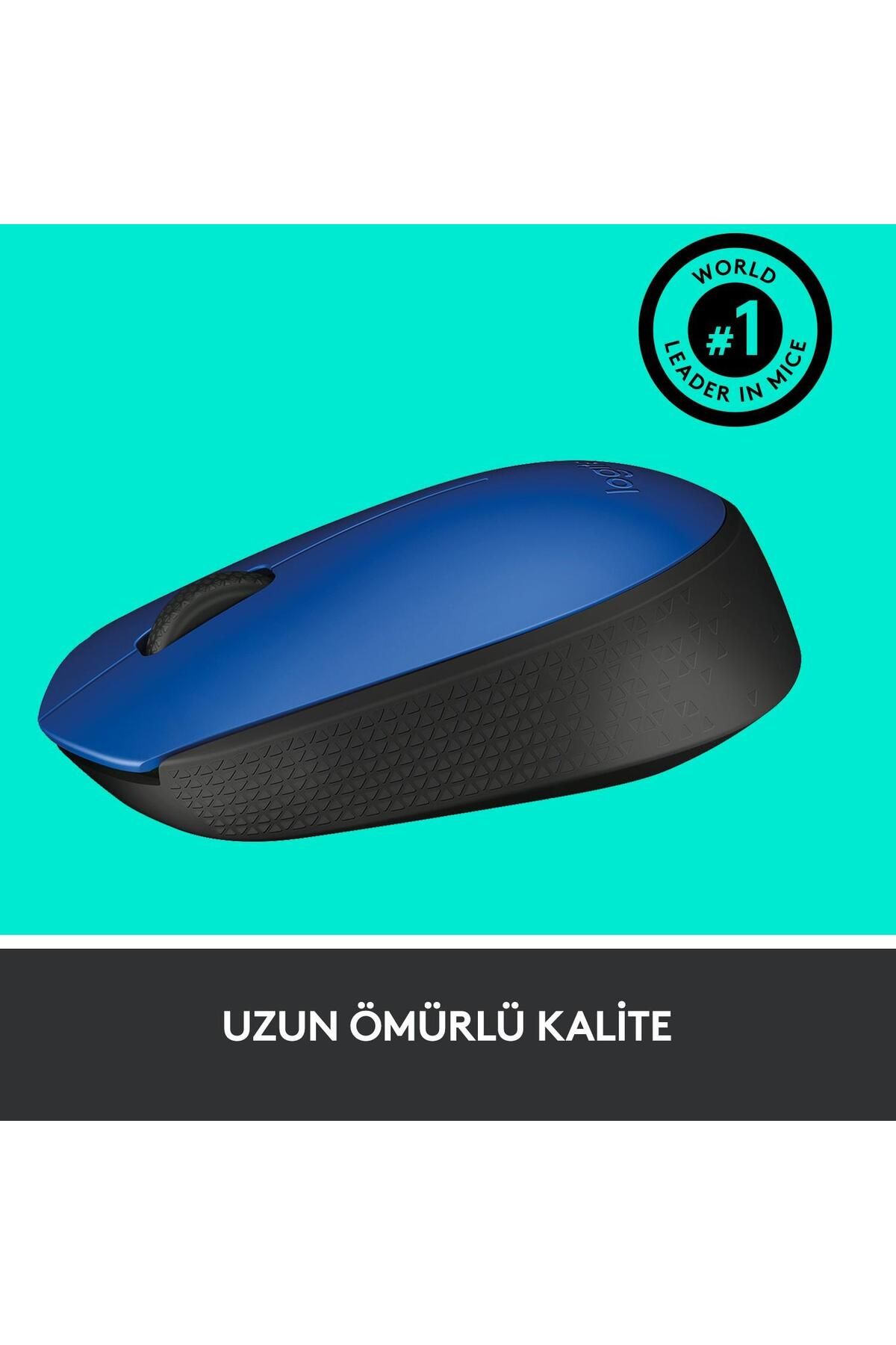 OEM Logitech Usb Alıcılı Kablosuz Kompakt Mavi Kablosuz Mouse