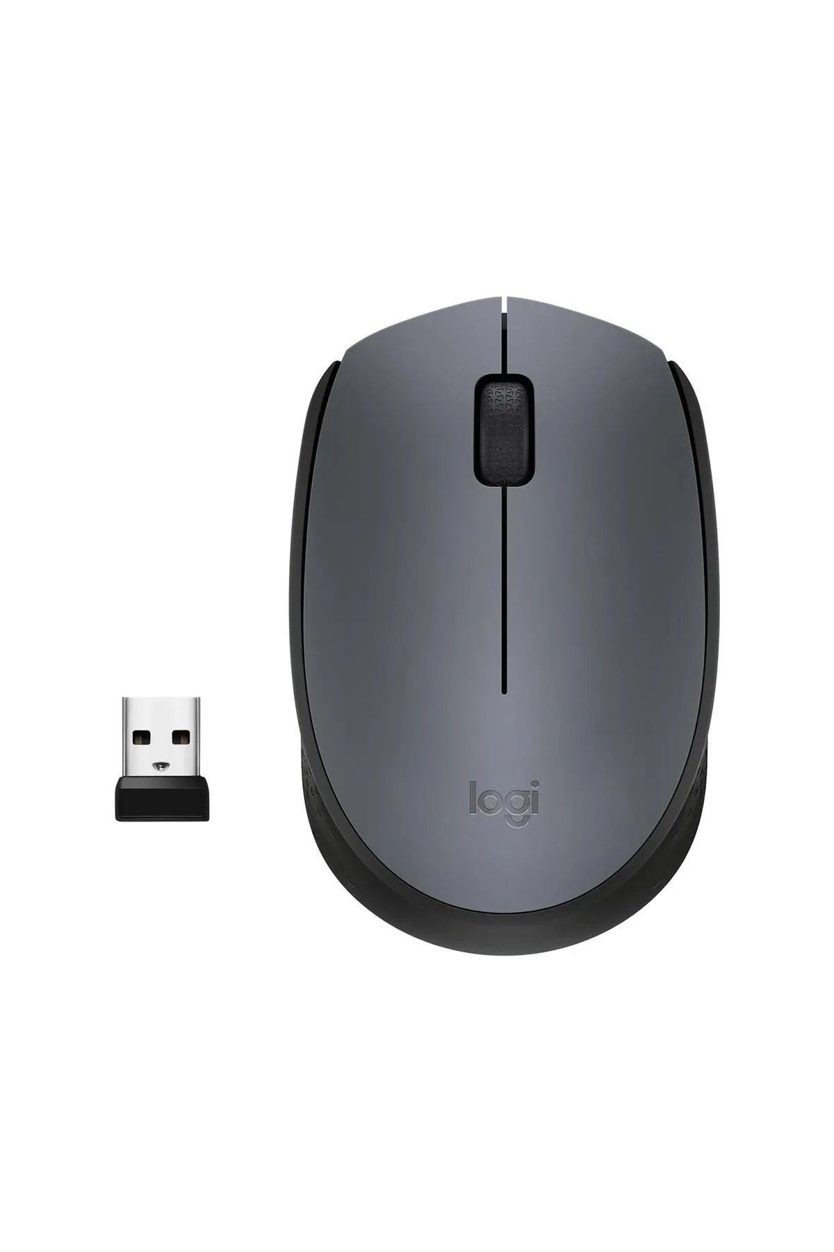 OEM Logitech Usb Alıcılı Kablosuz Mouse Siyah Gri