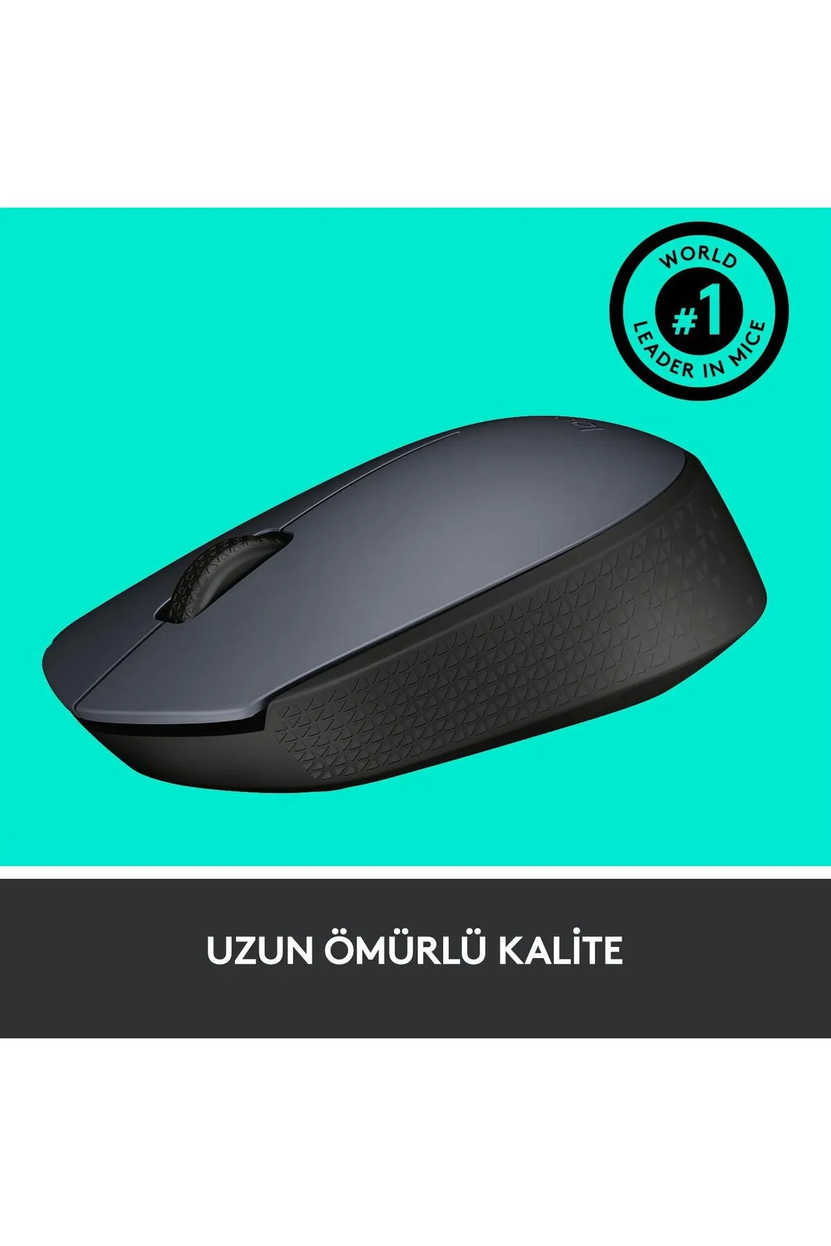 OEM Logitech Usb Alıcılı Kablosuz Mouse Siyah Gri