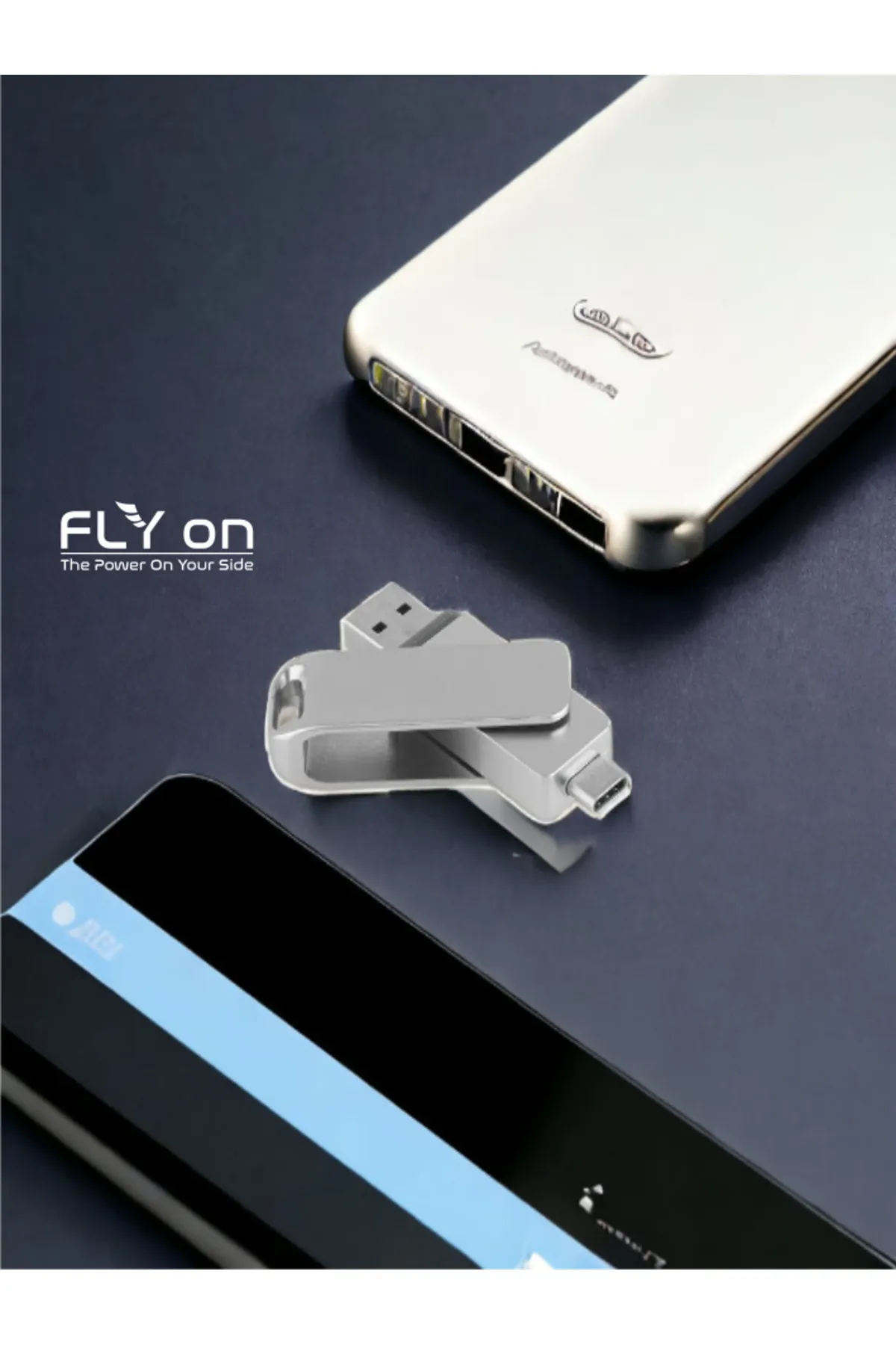 FLYON Look 2 In 1 Çift Taraflı Type-c & Usb 2.0 Uyumlu 32 Gb Flash Bellek