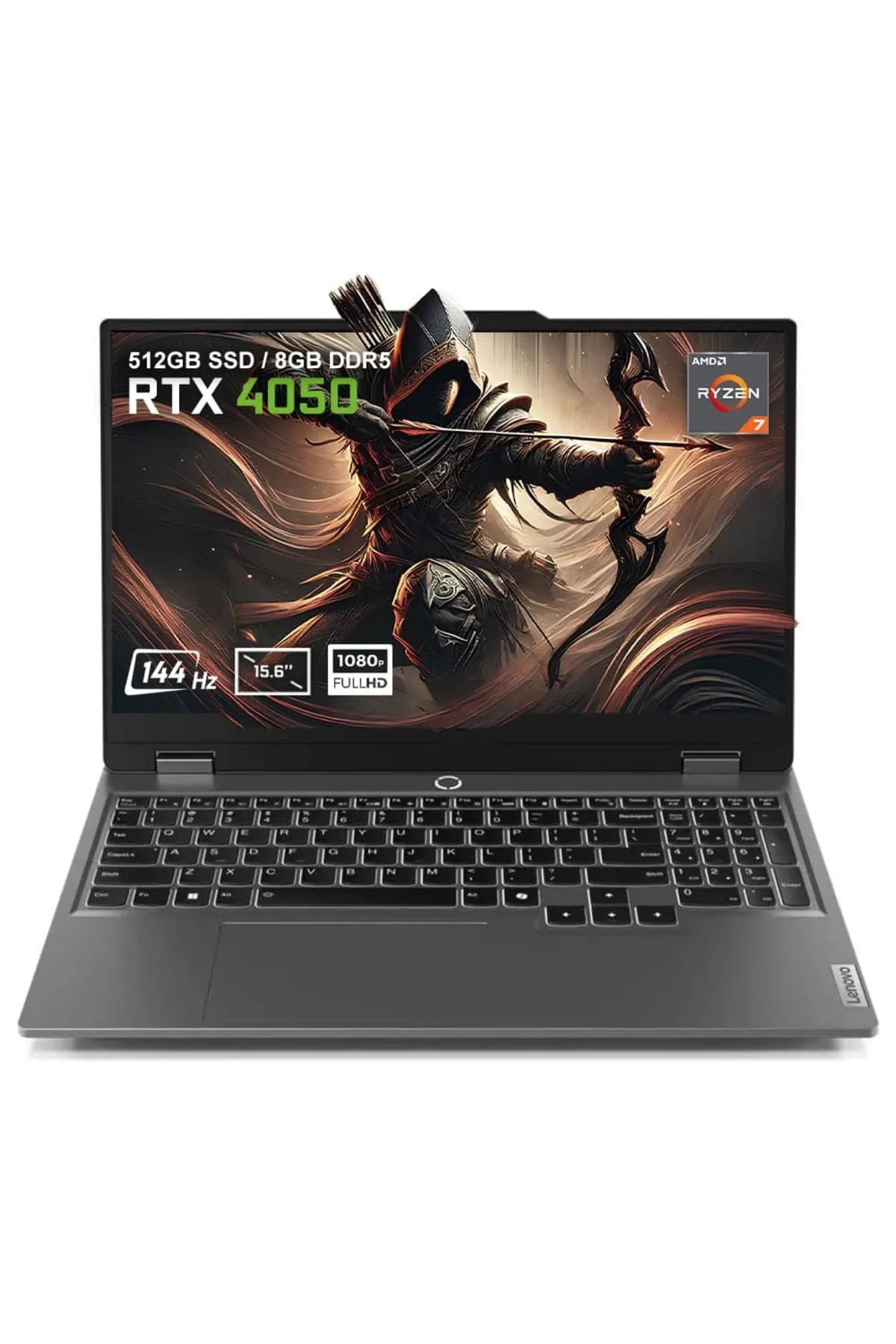 Lenovo LOQ 15ARP9 83JC006ATR Ryzen 7-7435HS 8GB 512GB RTX4050 15.6 inç FHD FreeDos Gaming Laptop