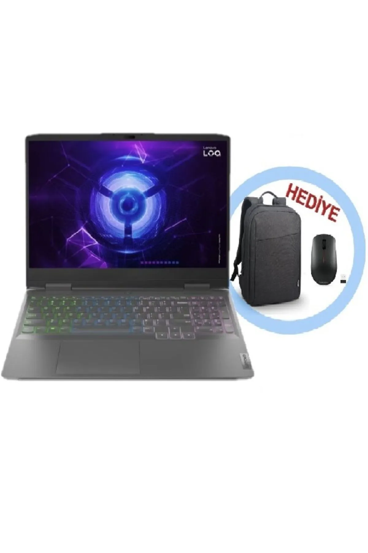 Lenovo LOQ 15IRH8 82XV00G9TXM1 i7-13620h 32GB 512 GB SSD RTX4060 15.6" W11H FHD Dizüstü Bilgisayar