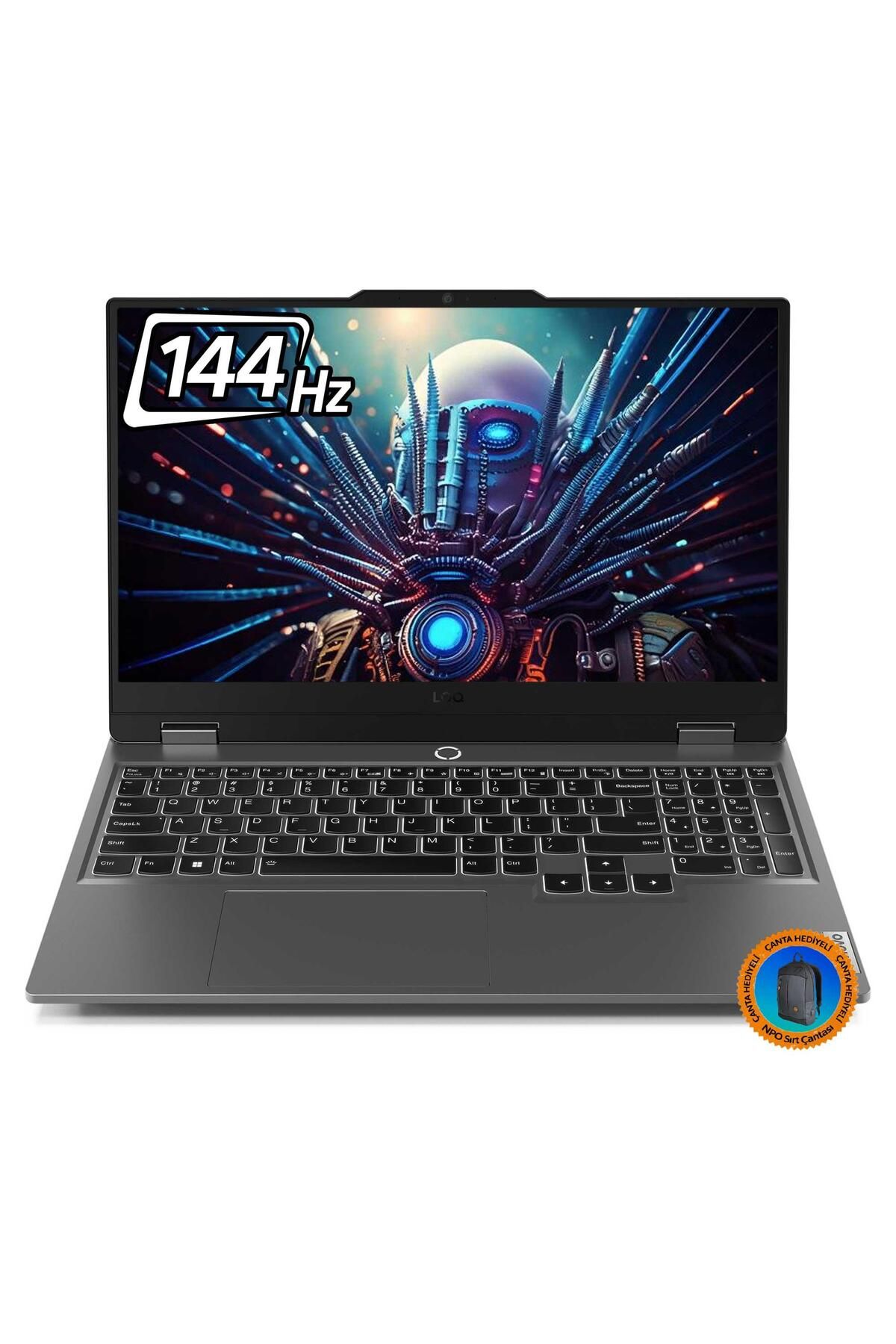 Lenovo LOQ 83JC006ATR12 Ryzen7 7435HS 32GB 2TBSSD RTX4050 15.6" FHD FreeDOS Dizüstü Bilgisayar-CNT01