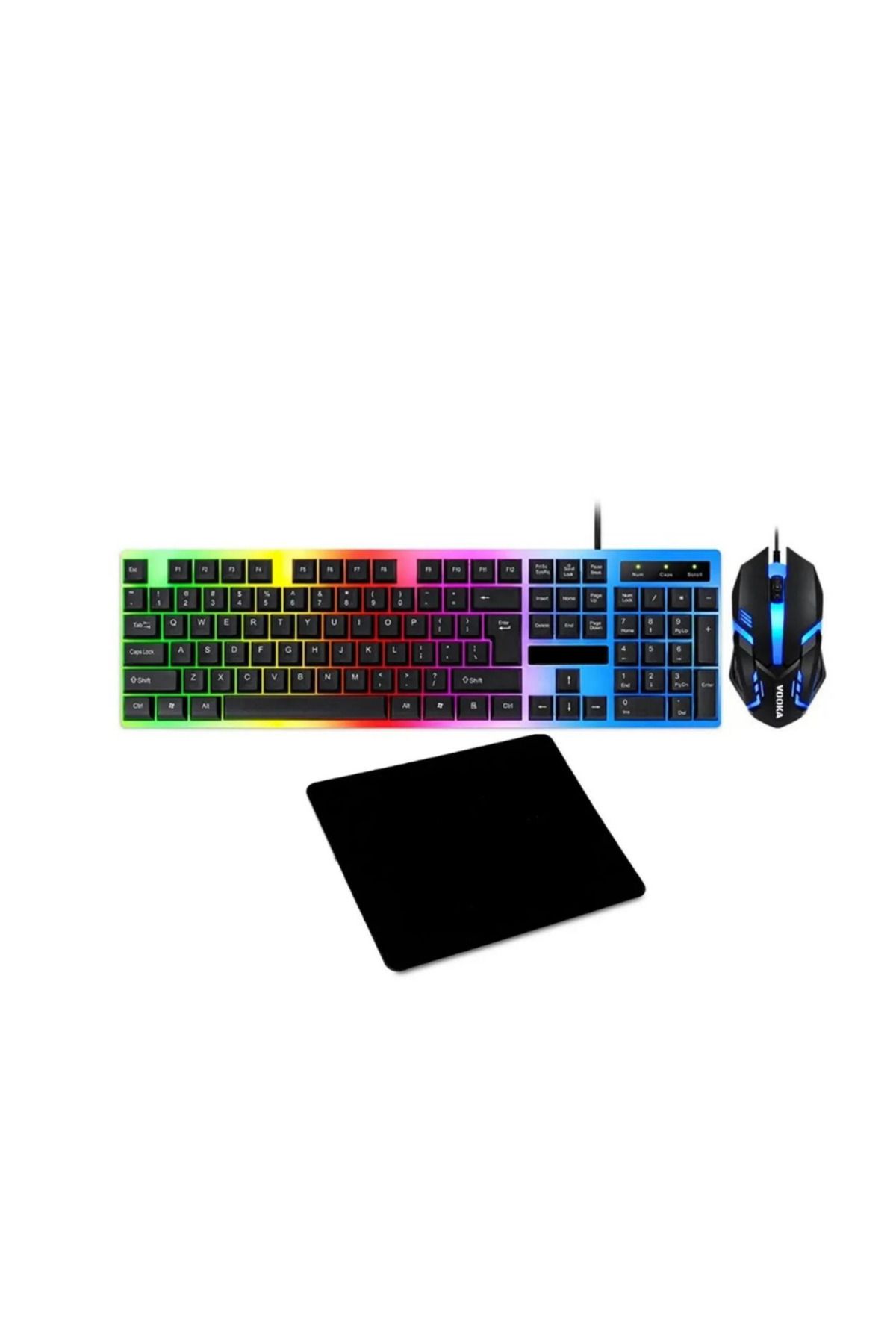 CROW'S TECH Lord Profesyonel Yayıncı Gaming Set 3in1 Profesyonel Mekanik Klavye Mouse Kulaklık Pro Set