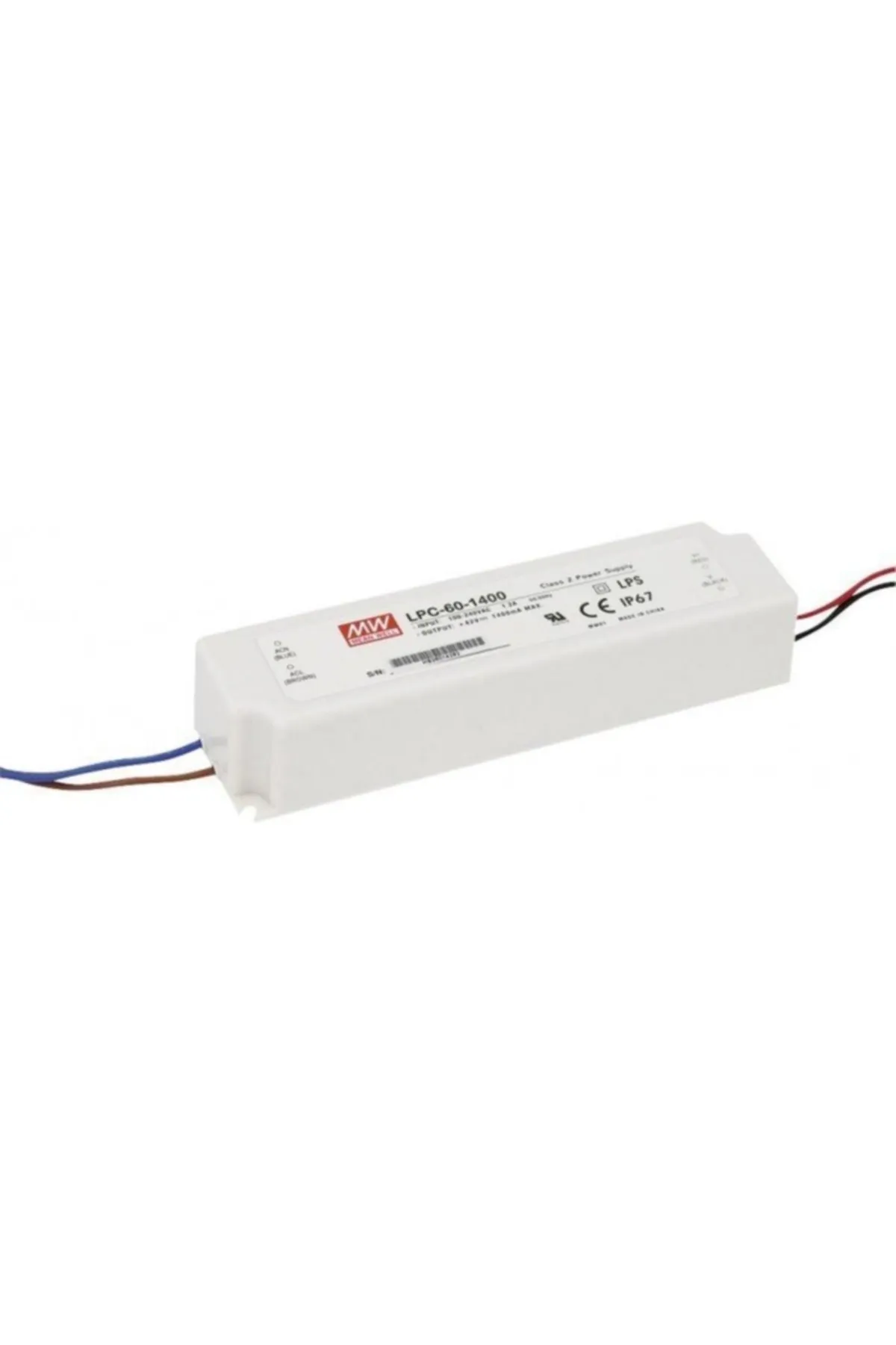 Meanwell Lpc-60-1400 9~42vdc 1400ma Ip67 Güç Kaynağı